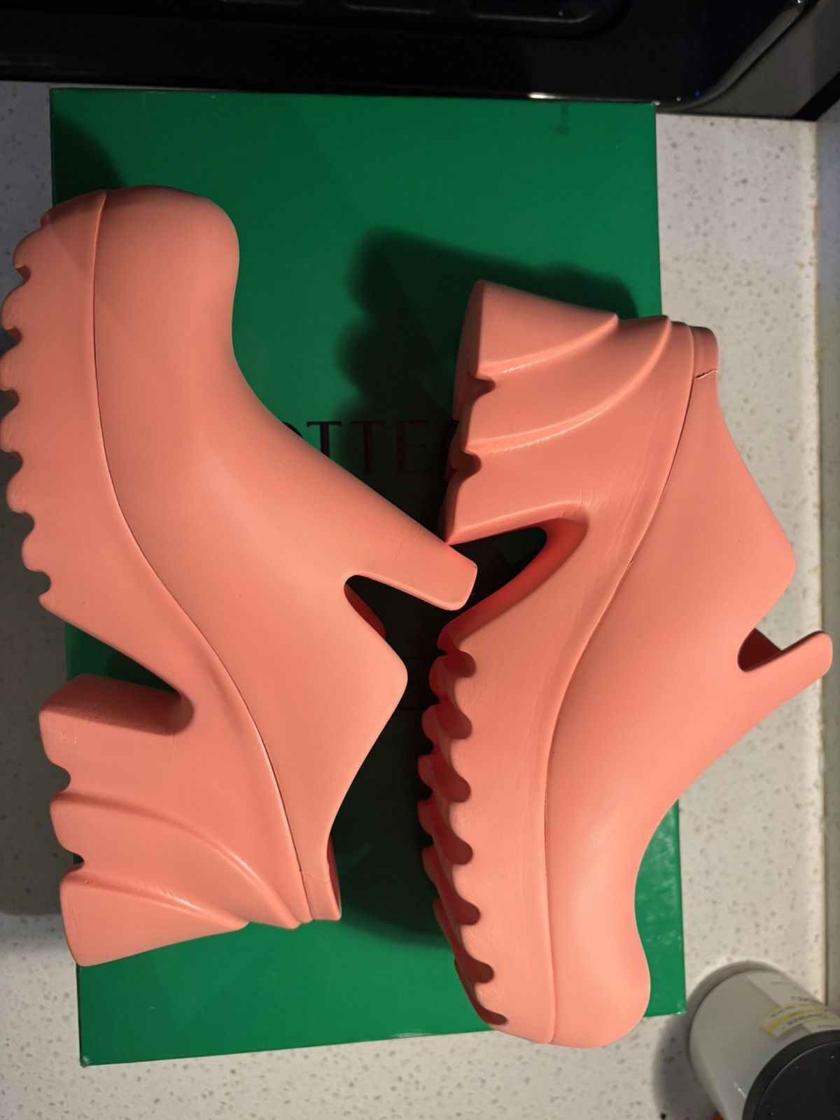 Bottega Veneta Flash pumps Gel rubber Flamingo Size US 8 / IT 38 - 4 Thumbnail