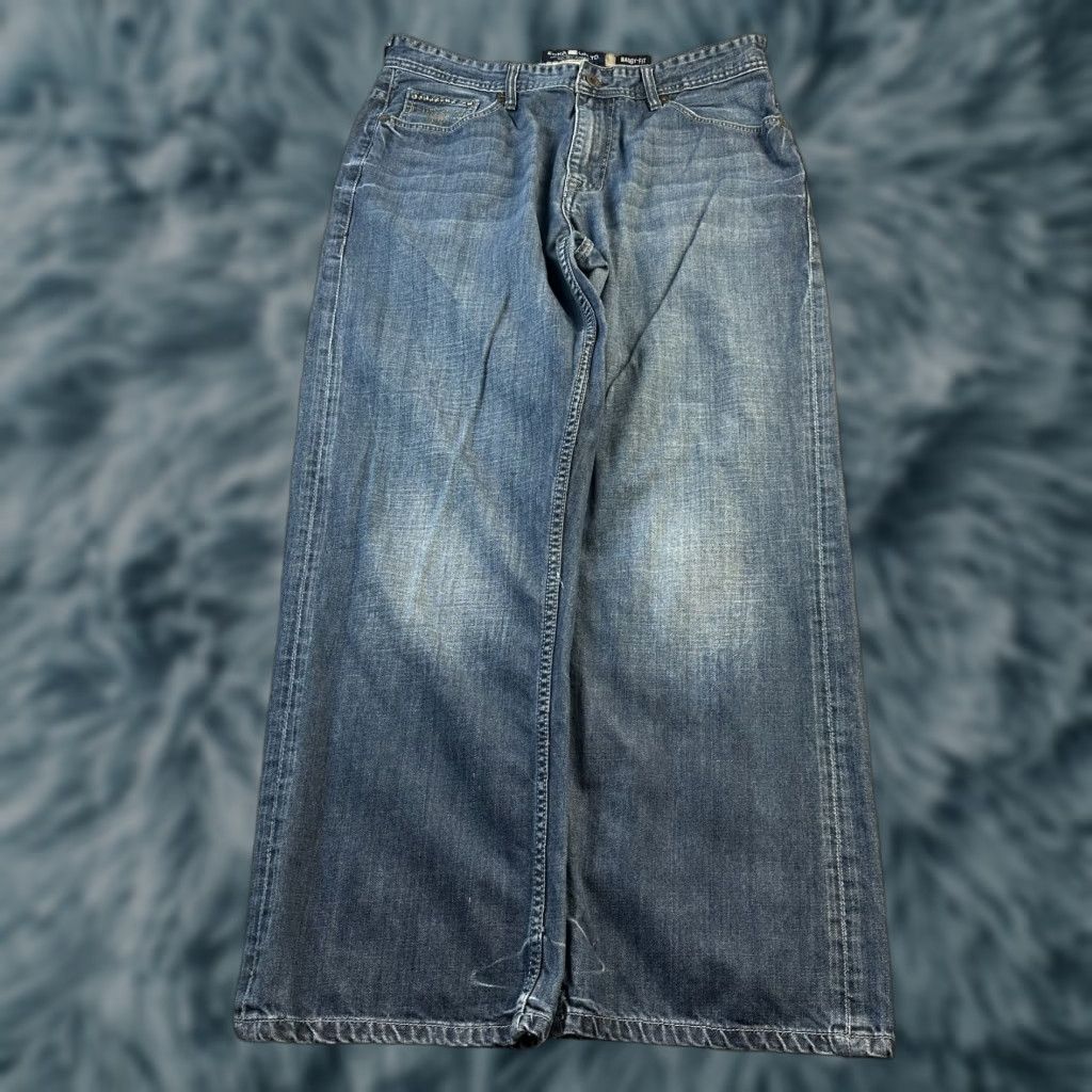 Ecko Unltd. VINTAGE Ecko Unltd Jeans Mens 36x30 Gray Denim Pants Y2K Rhinestones Baggy 10" Jeans Size US 36 / EU 52 - 1 Thumbnail