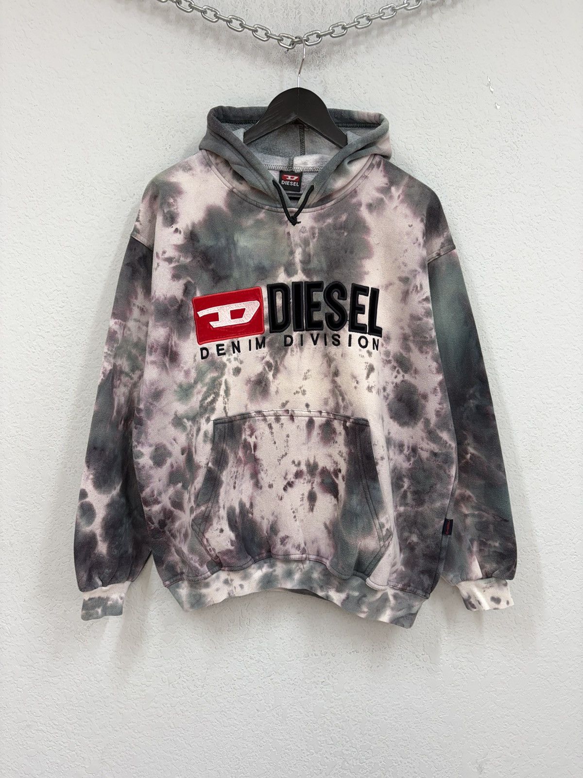 Diesel Vintage Diesel Denim Division Tie Dye Hoodie Y2K Archive Size US M / EU 48-50 / 2 - 4 Thumbnail