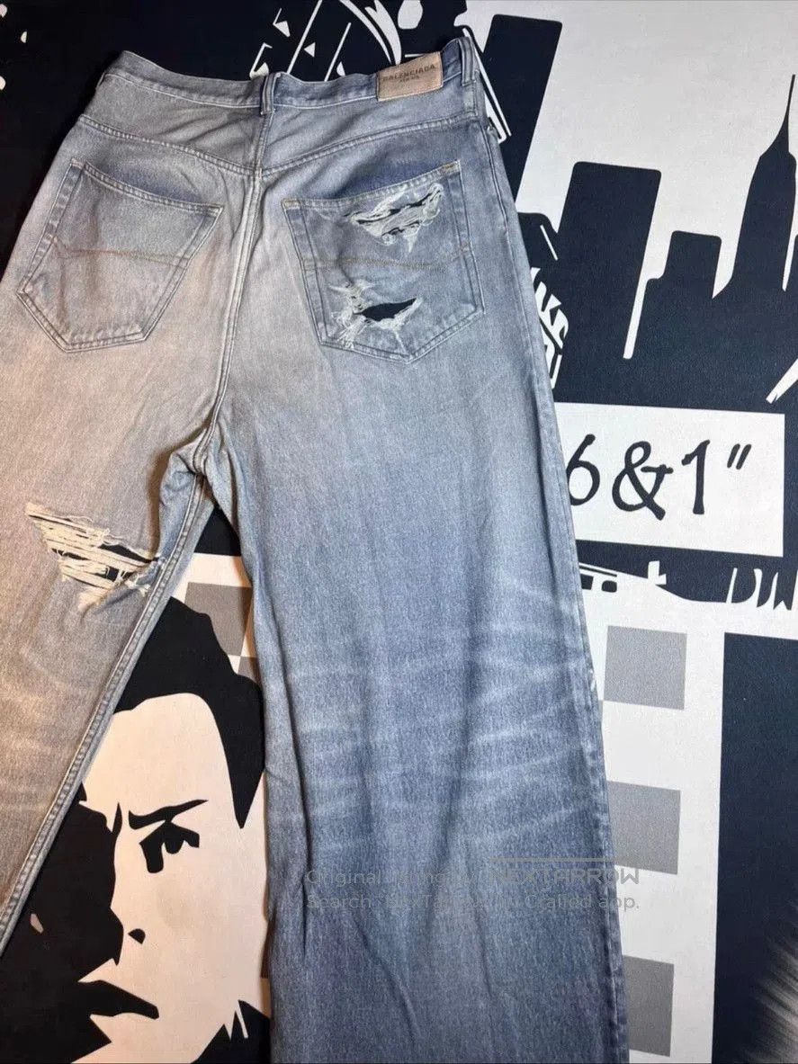 Saint Laurent Paris Balenciaga 21FW Distressed Casual Jeans. Size US 31 - 1 Thumbnail