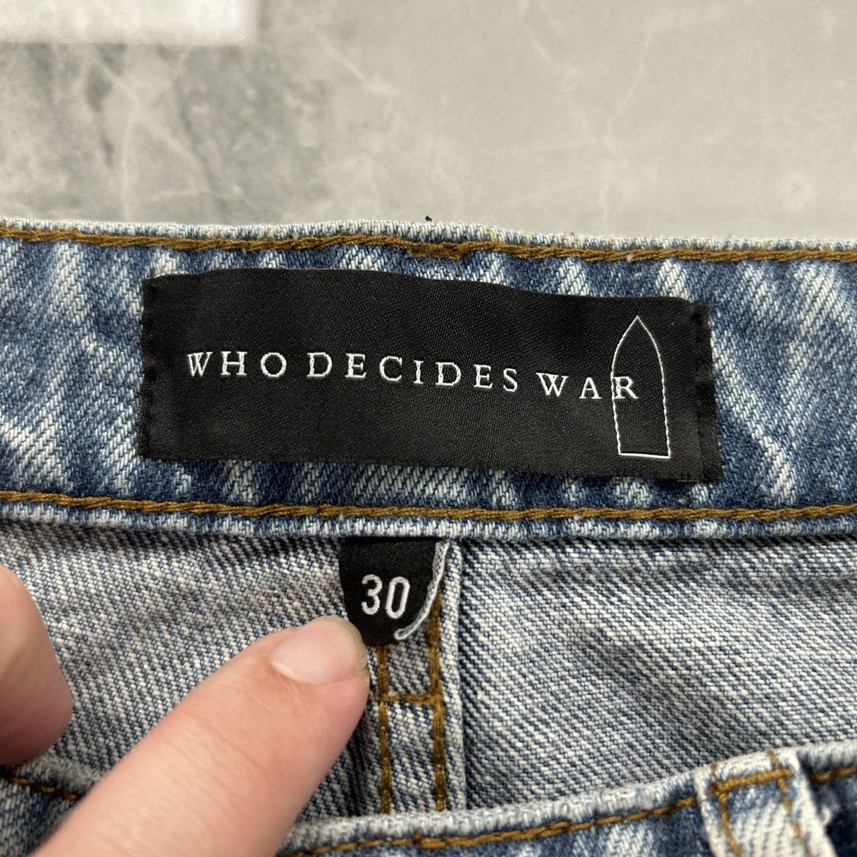 Who Decides War Who Decides War Gnarly Denim Sky Blue Size US 30 / EU 46 - 4 Thumbnail