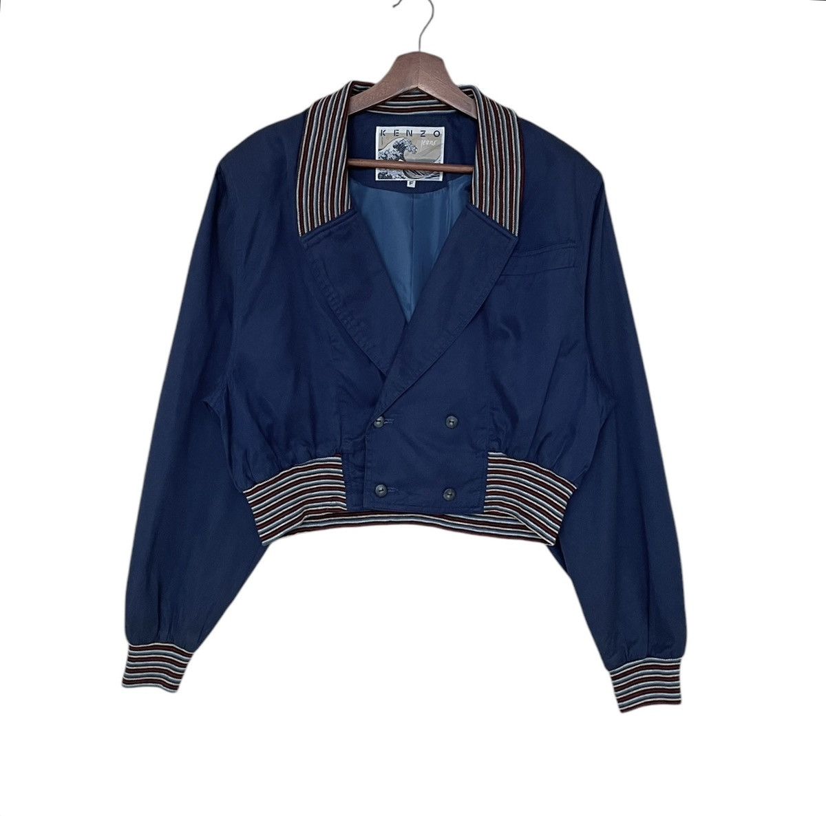 Kenzo × Vintage Vintage Brand Kenzo Crop Coat Jacket 1990s Size US M / EU 48-50 / 2 - 1 Thumbnail