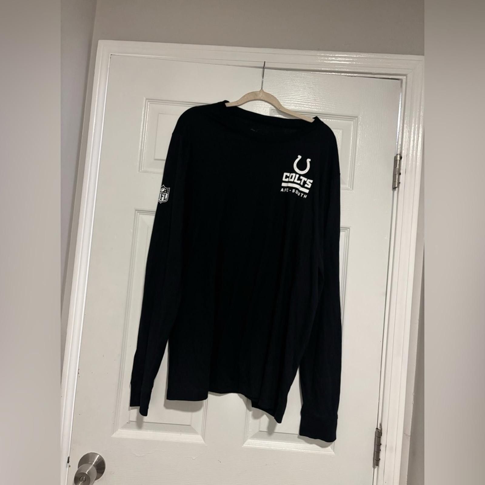 NFL NFL Colts Black Long Sleeve Tee Size US XL / EU 56 / 4 - 1 Thumbnail