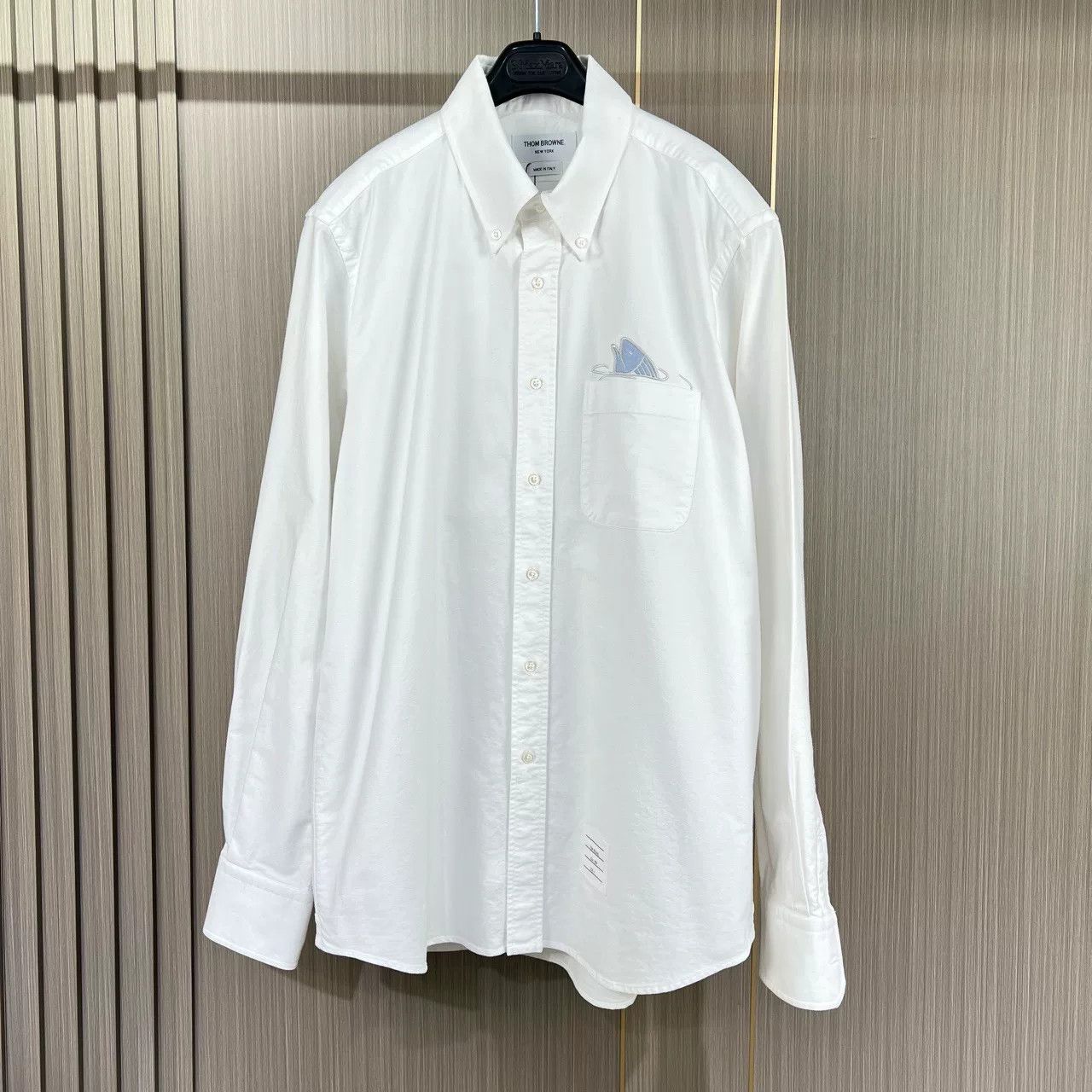 Thom Browne thom browne embroidered koi striped shirt Size US M / EU 48-50 / 2 - 1 Thumbnail
