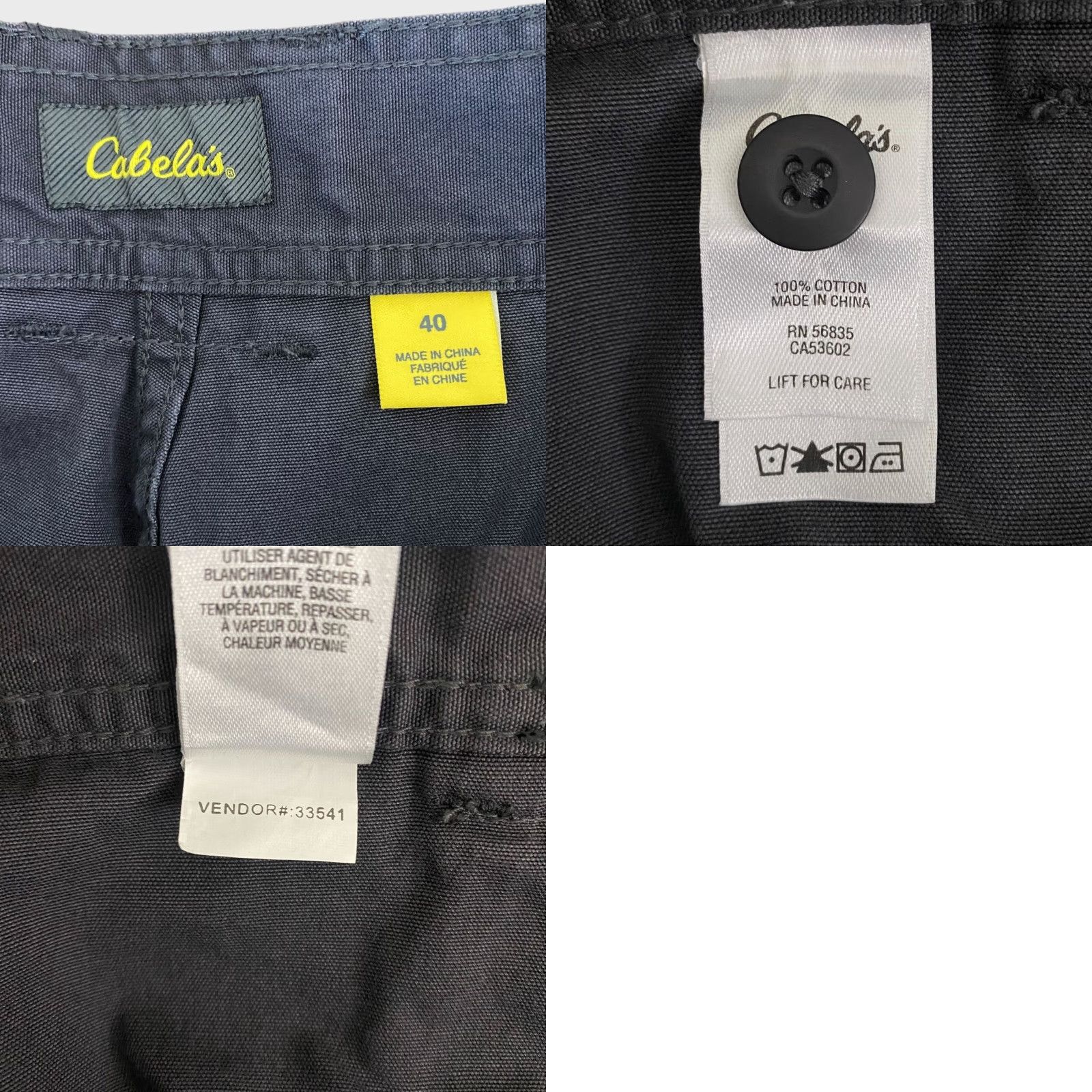 Vintage Cabela's Shorts Cargo Canvas Gray Hiking Outdoors Utility Pockets Men's Size 40 Size US 40 / EU 56 - 8 Thumbnail