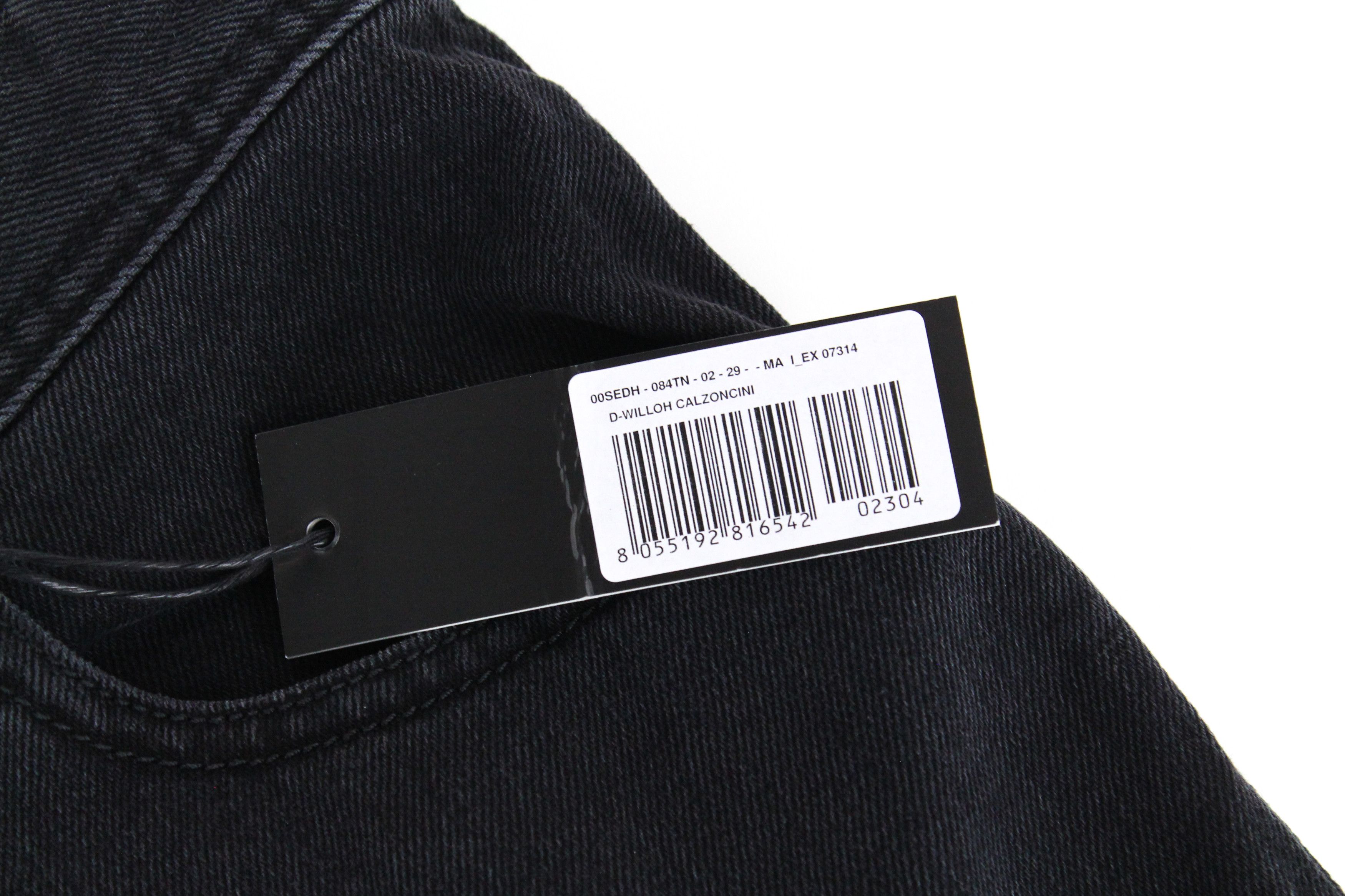 Diesel D-WILLOH 084TN W29 Summer Black Cotton Denim Shorts 84122 Size US 29 - 5 Thumbnail