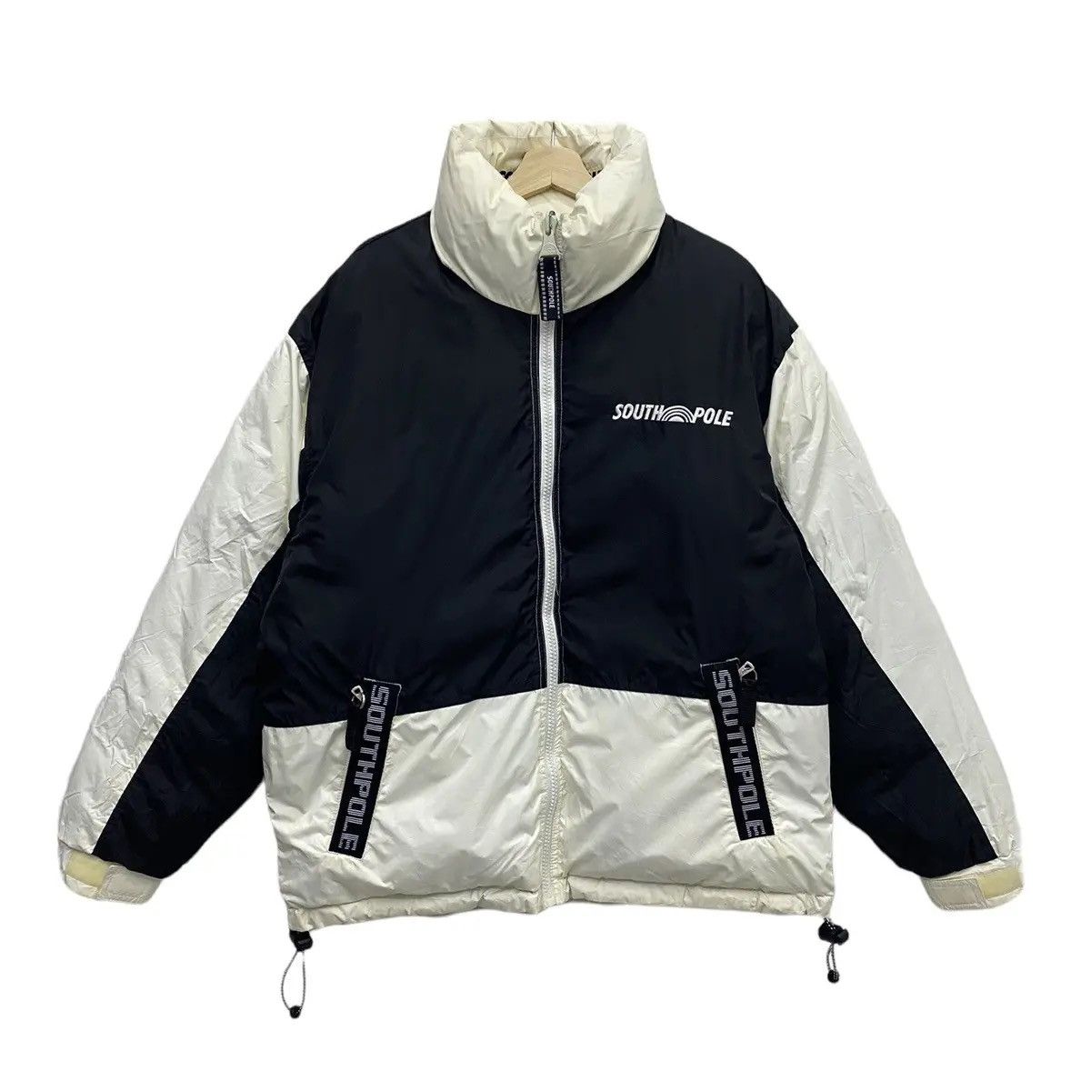JNCO 🔥SOUTHPOLE PUFFER GOOSE DOWN REVERSIBLE BOMBER JACKET Size US L / EU 52-54 / 3 - 9 Thumbnail