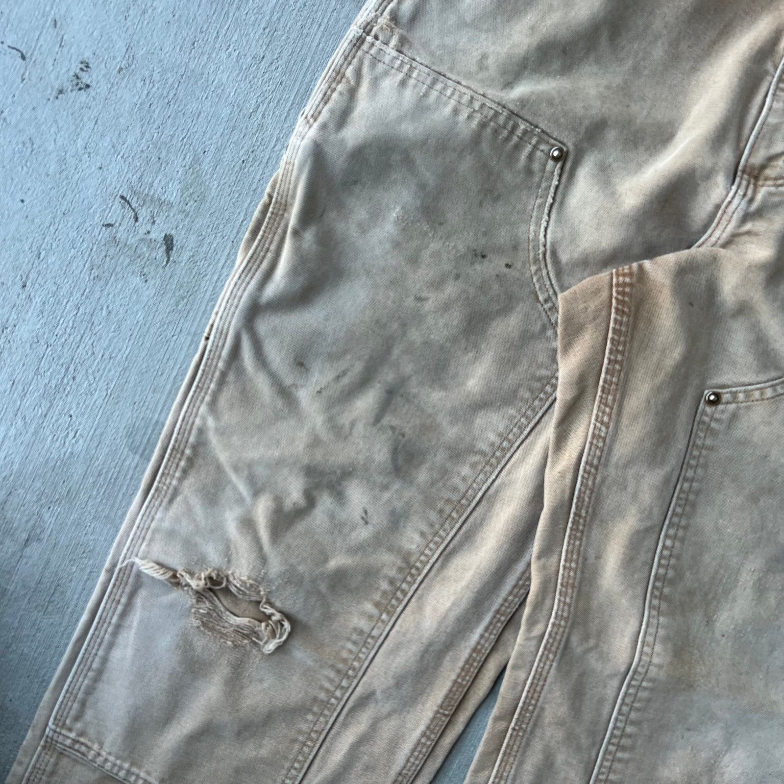 Carhartt × Vintage Carhartt brown double knee work wear carpenter pants Size US 29 - 5 Thumbnail