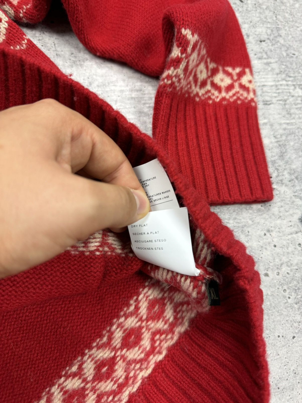 Napapijri × Vintage Vintage Napapijri 90’s Y2K Style Big Logo Rare Wool Sweater Size US L / EU 52-54 / 3 - 16 Thumbnail