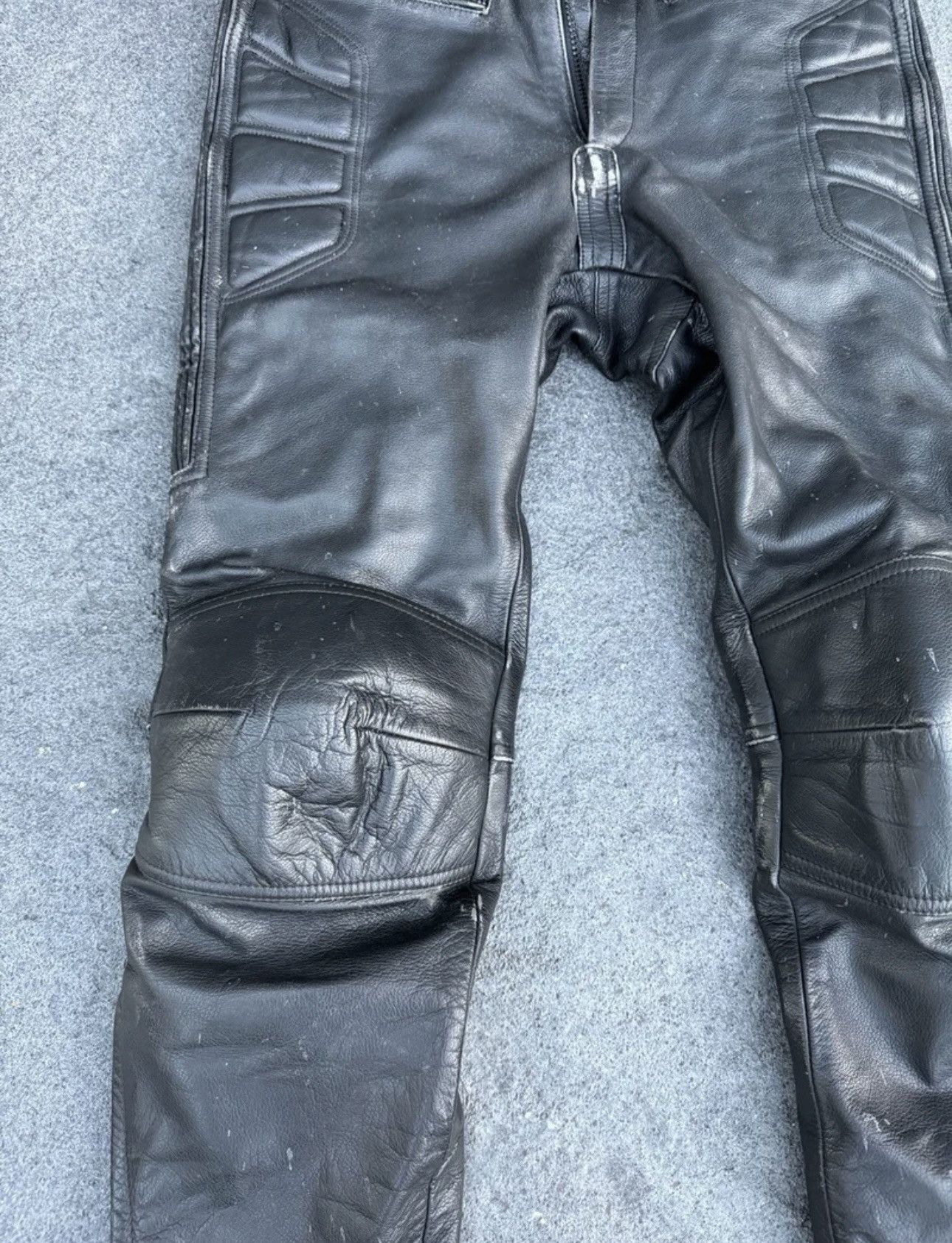 Vintage Vintage G Force Akito Leather Padded Motorcycle Pants Kanye