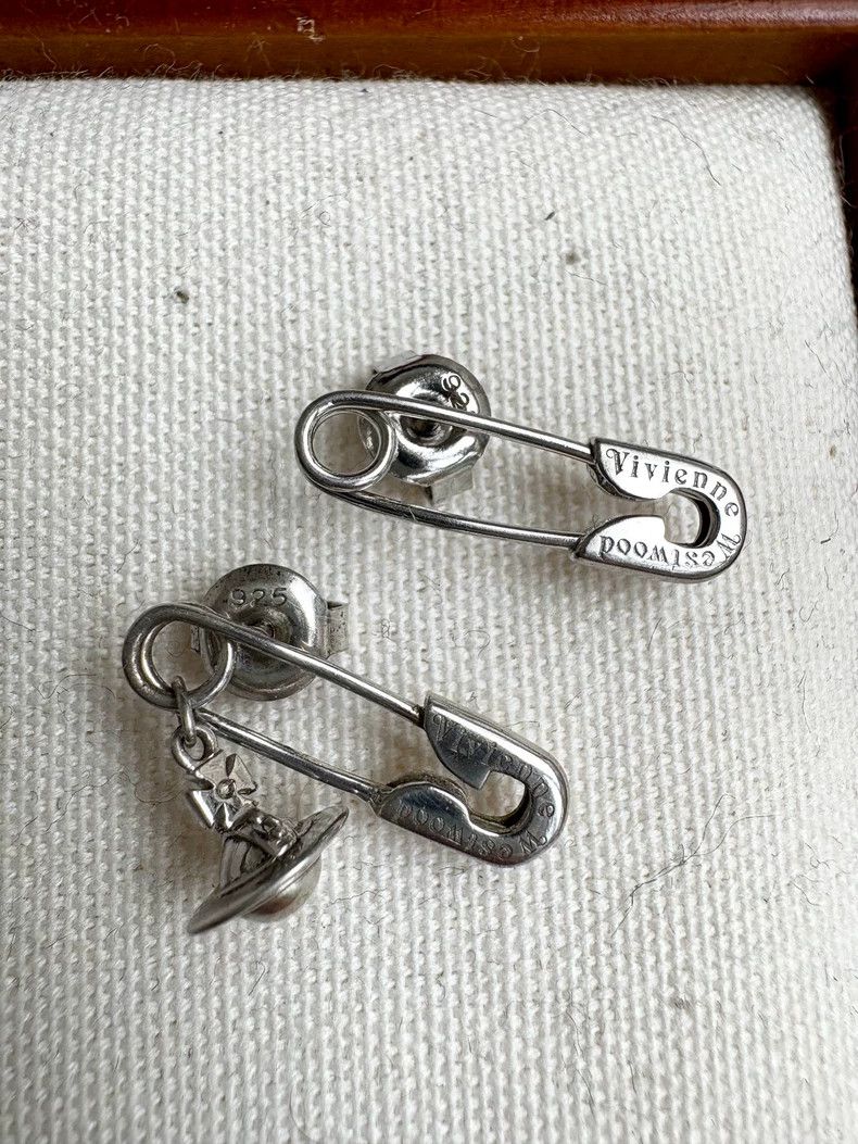 Vivienne Westwood Vivienne Westwood Vintage pin Saturn stud earrings Size ONE SIZE - 3 Thumbnail