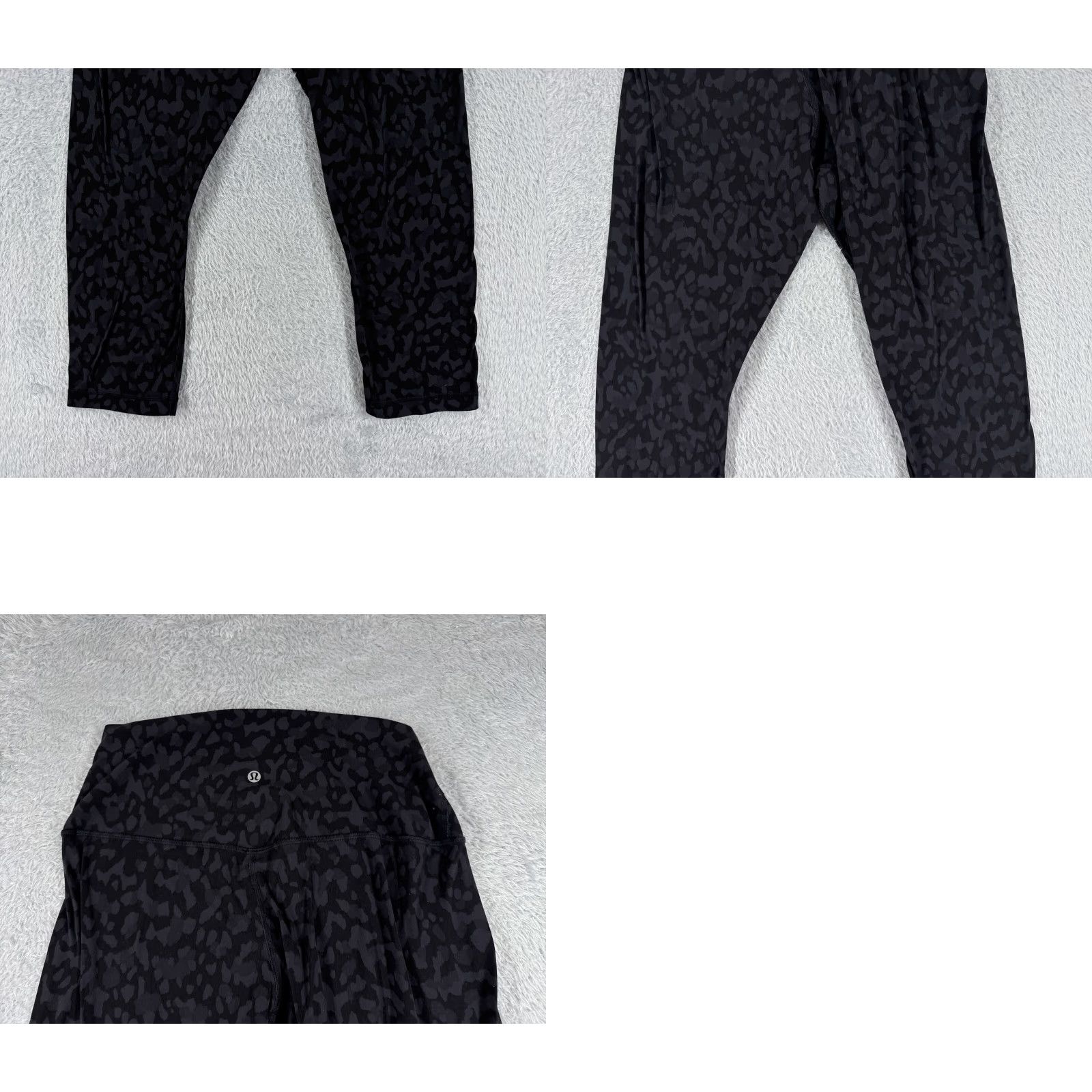 Lululemon Lululemon Align Pants Womens 10 Black Gray Camo Crop 21" Gym Yoga Casual W6AVIS Size 32" / US 10 / IT 46 - 9 Thumbnail