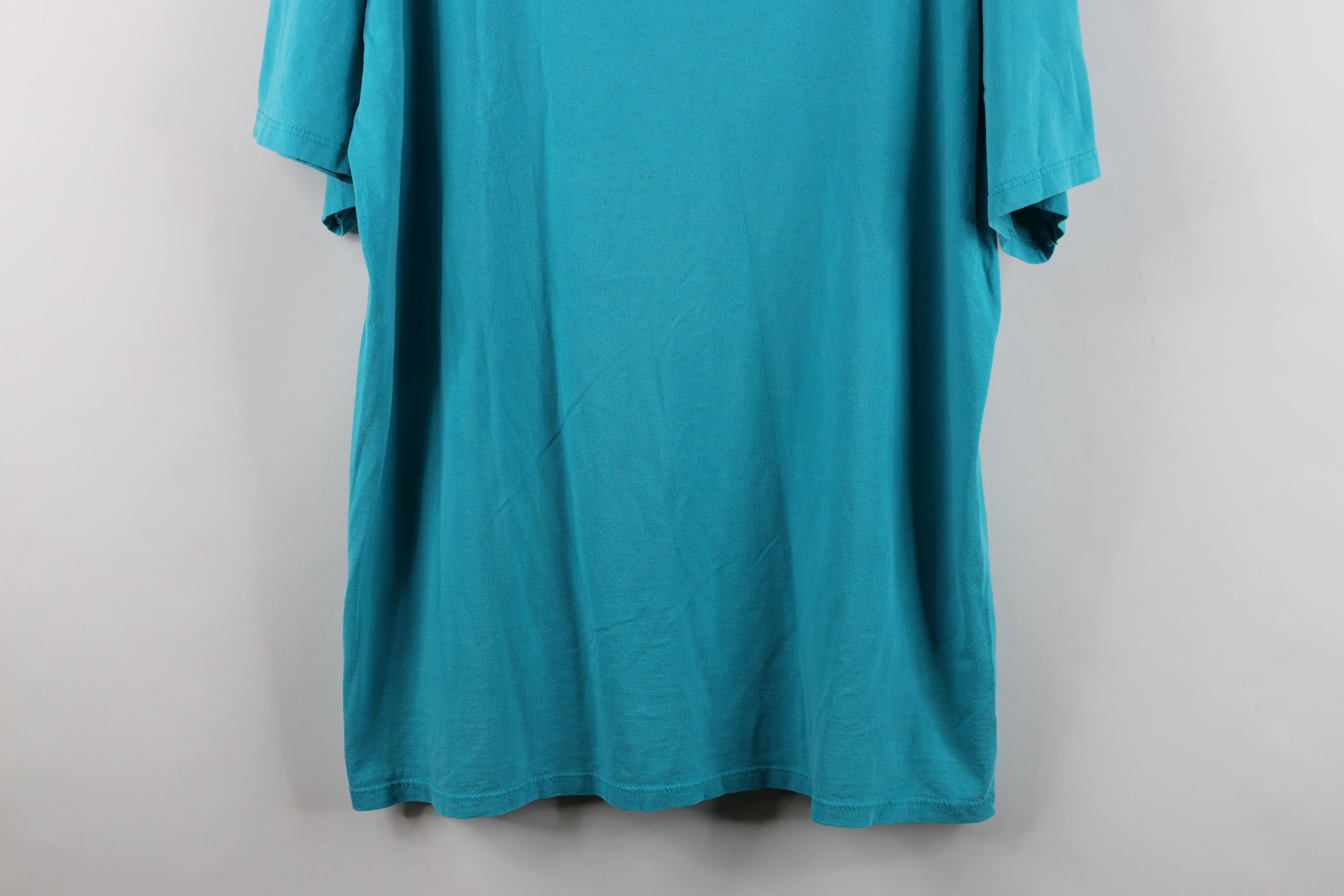 Russell Athletic Vintage 90s Russell Athletic Blank Cotton T-Shirt Blue USA Size US XL / EU 56 / 4 - 3 Thumbnail