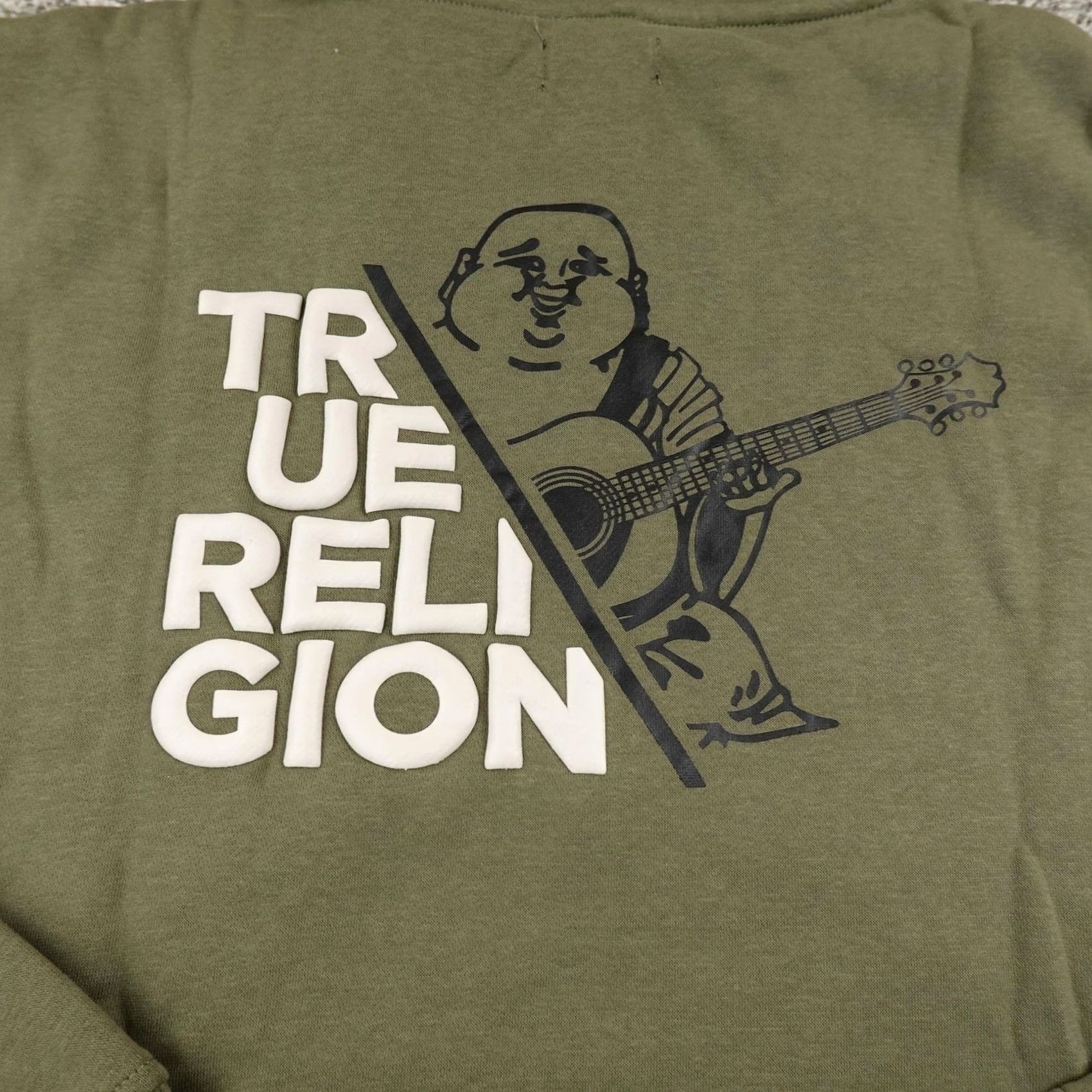 True Religion True Religion Hoodie Mens XL Green Buddha Graphic Full Zip Sweatshirt Jacket Size US XL / EU 56 / 4 - 7 Thumbnail