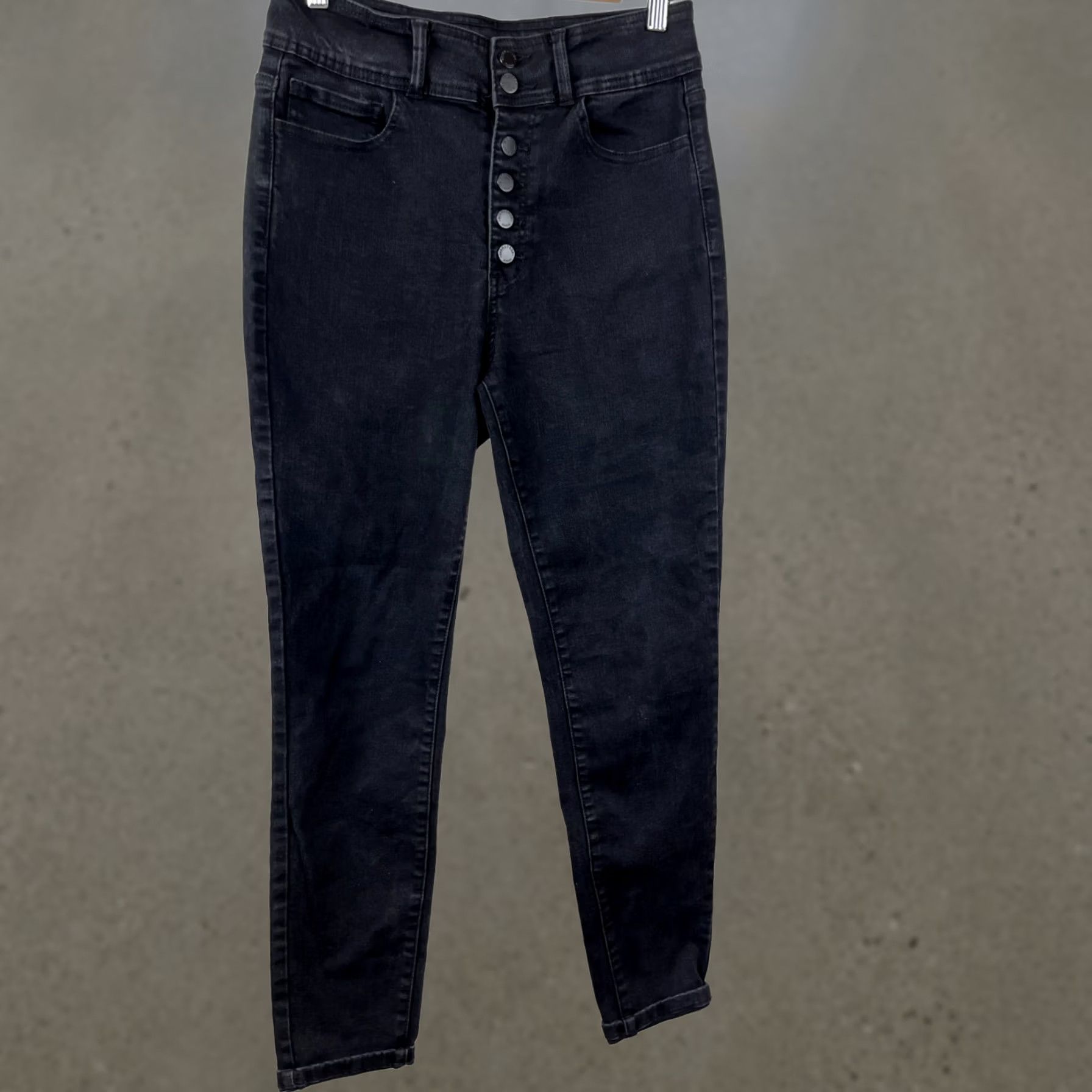 Vintage KanCan Signature Jeans Womens Size 29 Kurvy Ultra High Rise Skinny Black Denim Jeans Size 29" - 1 Thumbnail