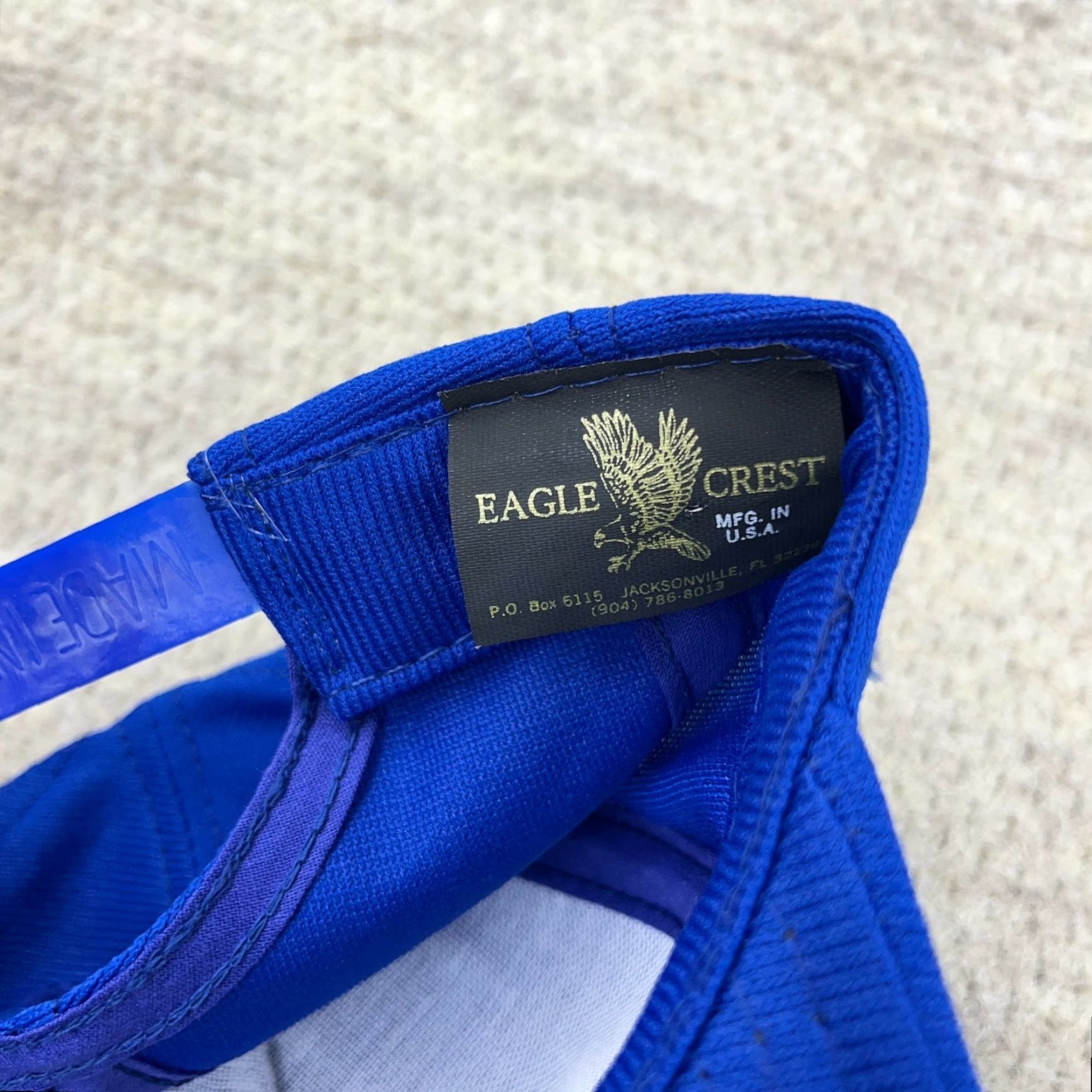 Vintage VINTAGE Eagle Crest Hat Cap Snapback United States Military 90s USAF Blue Men's One Size Size ONE SIZE - 7 Thumbnail