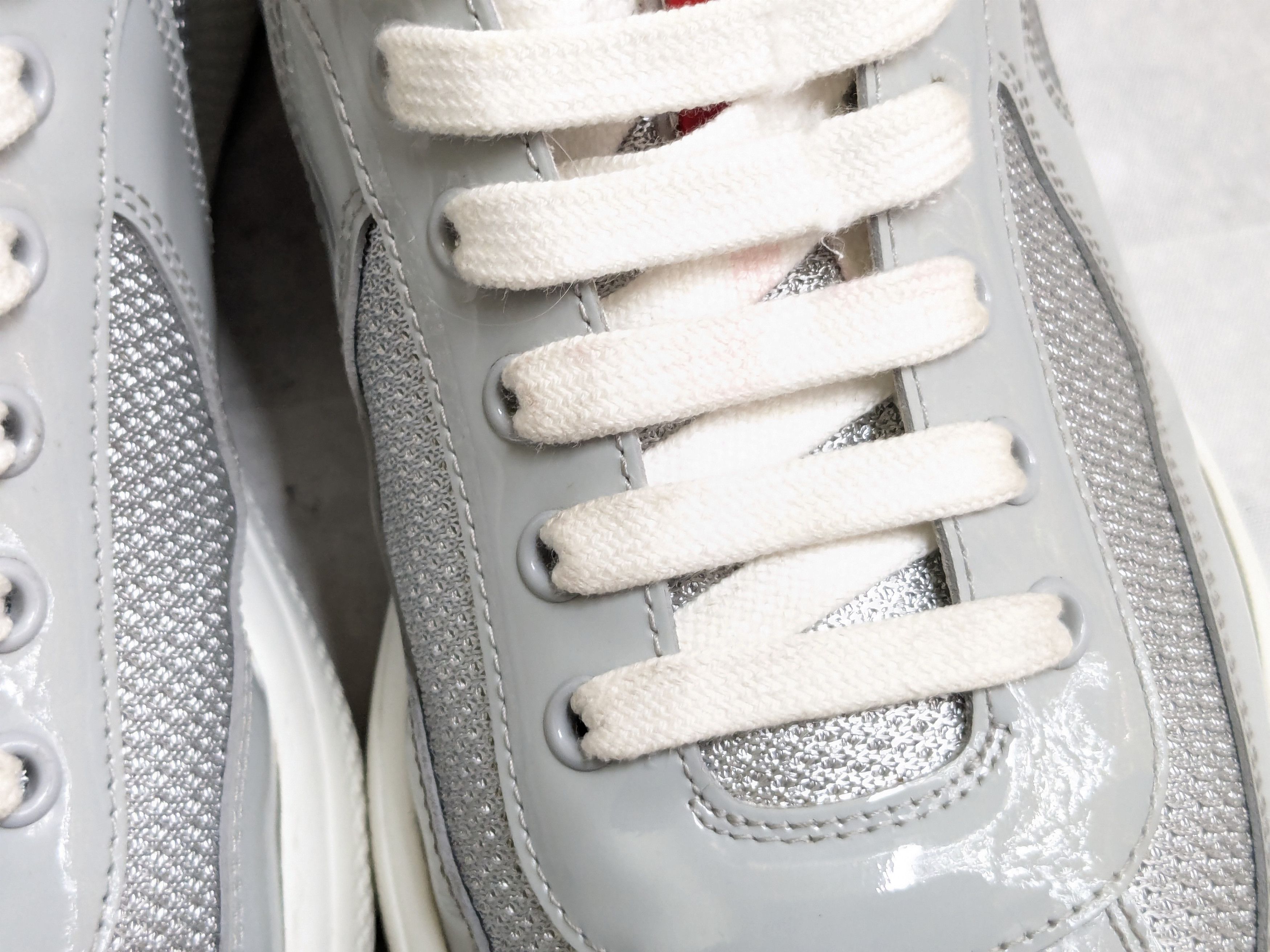 Prada Prada America's Cup Gray Patent Leather 11 US Low Size US 11 / EU 44 - 7 Thumbnail