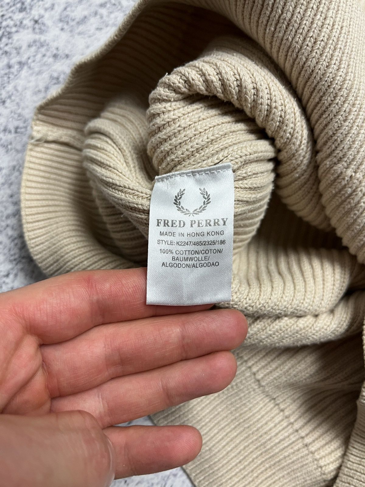Fred Perry Vintage Fred Perry Heavy Knit Crew Neck Boxy Sweater Y2k Size US M / EU 48-50 / 2 - 11 Thumbnail
