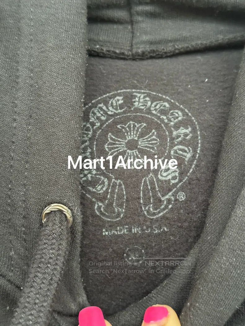 Chrome Hearts CHROME HEARTS Black and Red Hooded Sweatshirt Size US XL / EU 56 / 4 - 5 Thumbnail