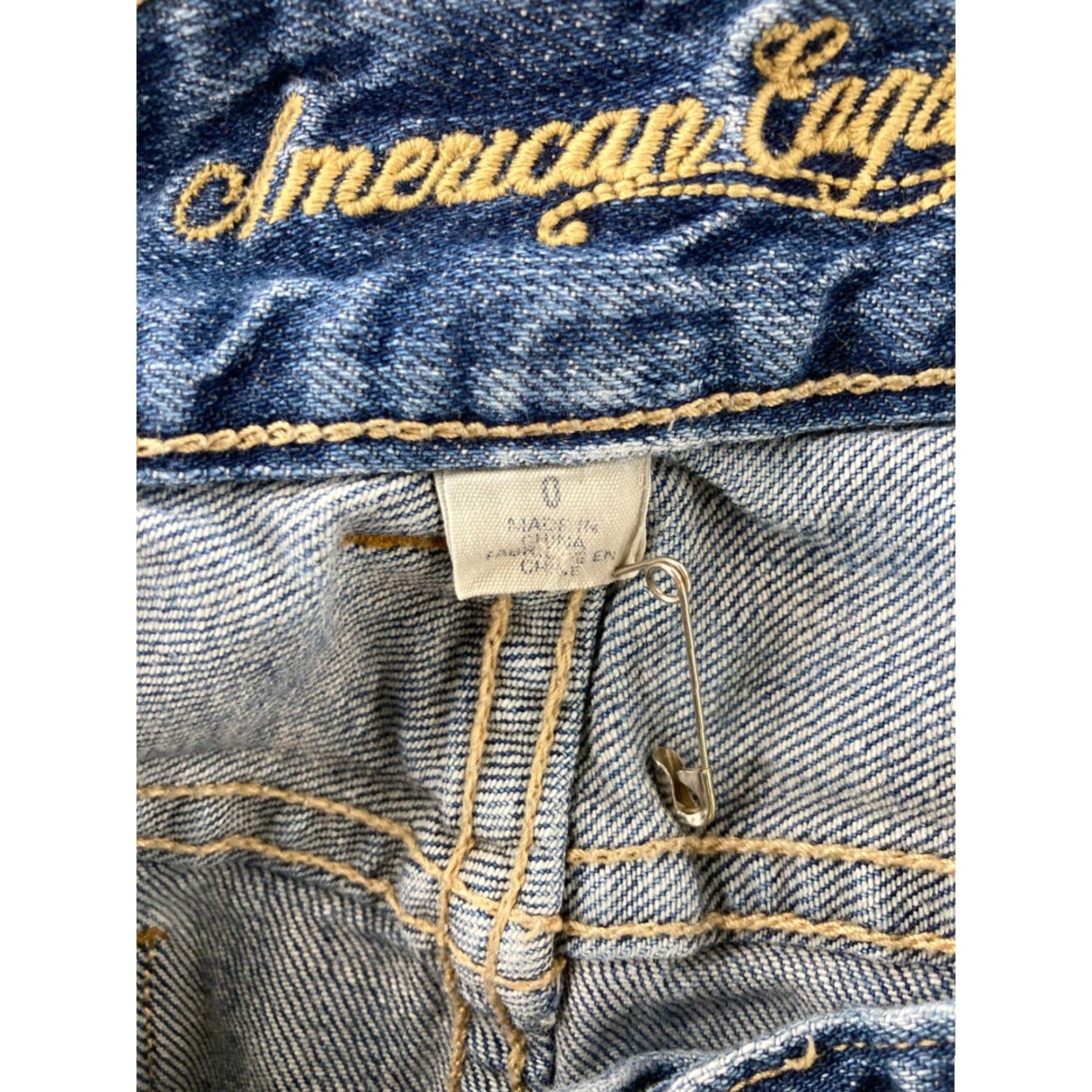 American Eagle Outfitters American Eagle Jean Skirt Womens 0 Mom Denim Stretch Size 25" / US 0 / IT 36 - 7 Thumbnail