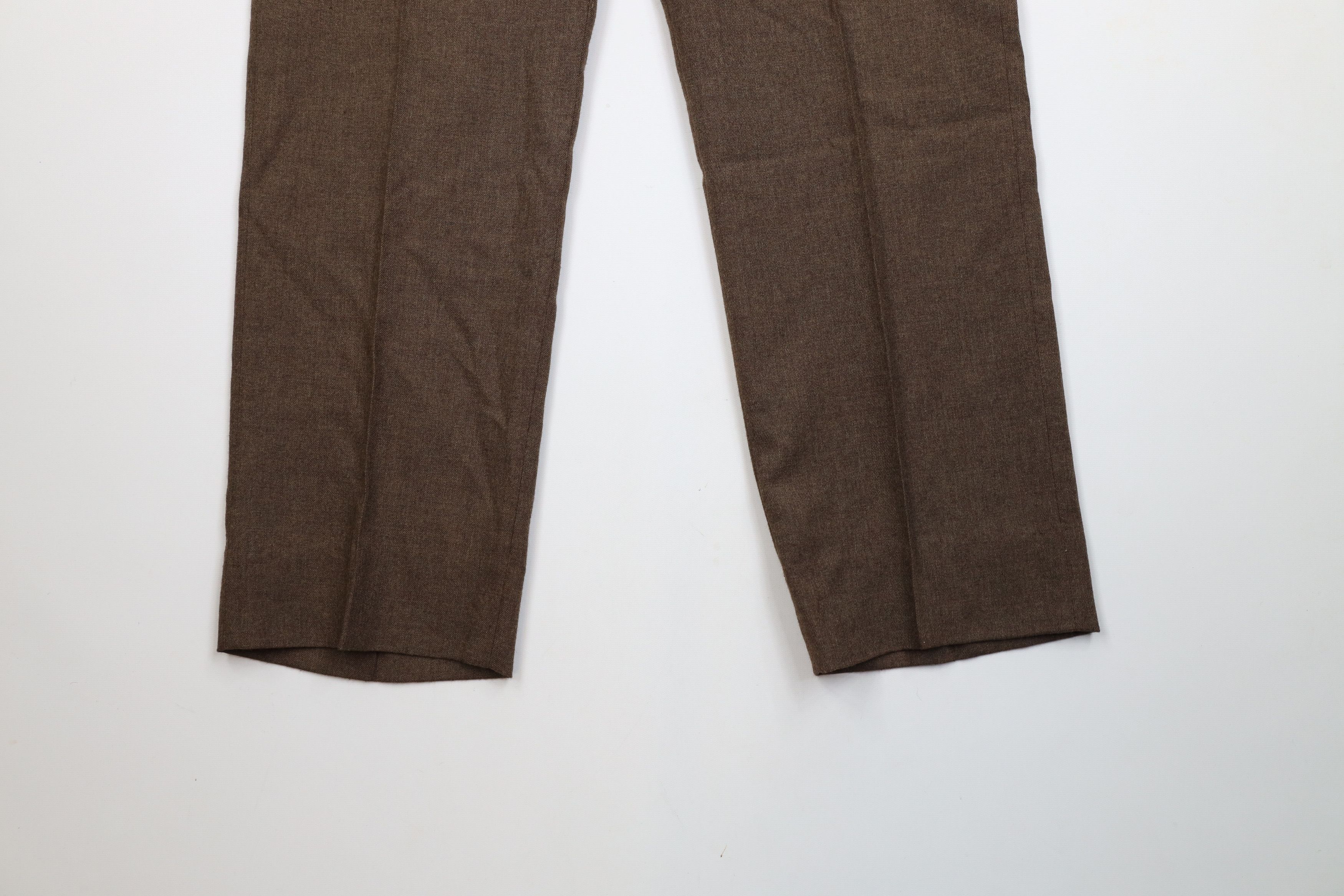 Vintage Vintage 70s Streetwear Flared Wide Leg Chino Pants Brown USA Size US 34 / EU 50 - 4 Thumbnail