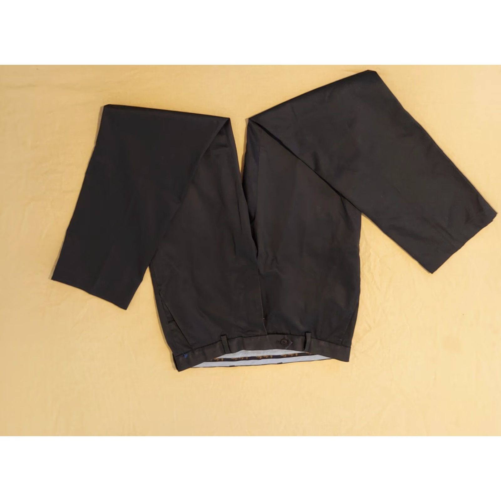 Brooks Brothers Brooks Brothers Mens Dress Pants 33x34 34x34 Navy Blue Khaki Chino Trousers Pants Dress Size US 33 - 2 Thumbnail