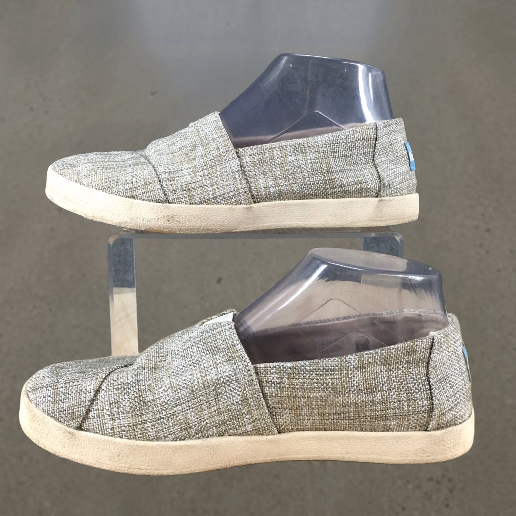 Toms TOMS Womens 7 Alpargata Loafer Flat Gray Comfort Slip On Casual Shoes Size M / US 6-8 / IT 42-44 - 1 Thumbnail