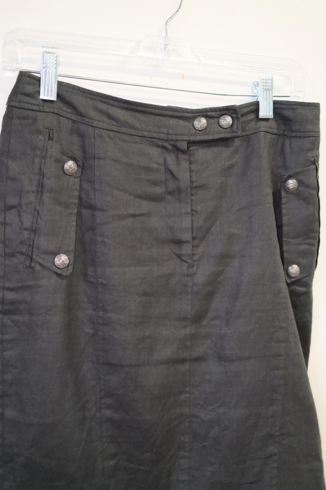 Designer 90's Gianni Versace Couture Utility Skirt Size 28" / US 6 / IT 42 - 3 Thumbnail