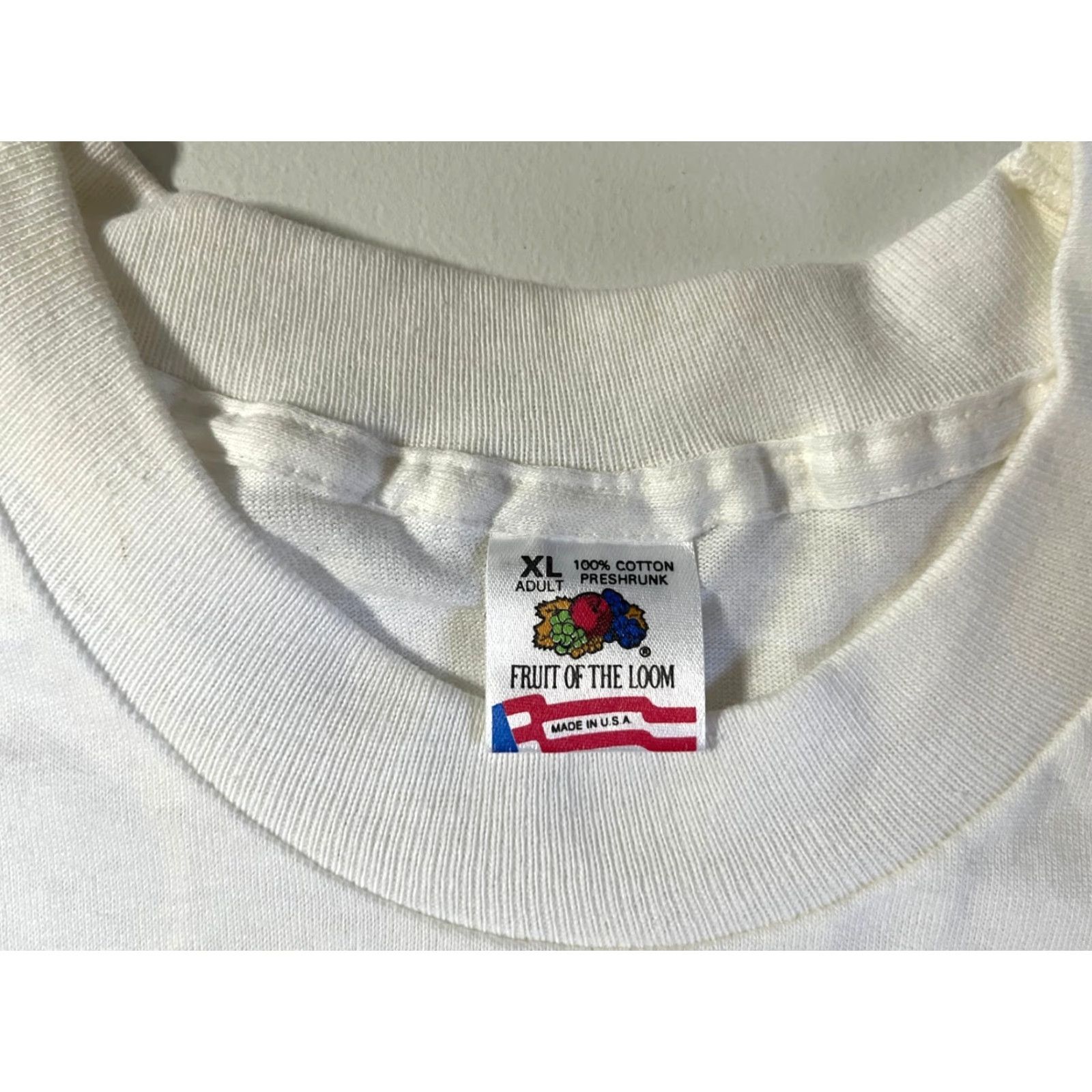 Fruit Of The Loom Fruit of the Loom T-Shirt 90s USA Monuments of America White XL Vintage Unisex Adults Boys Girls Mens Womens Size US XL / EU 56 / 4 - 5 Thumbnail