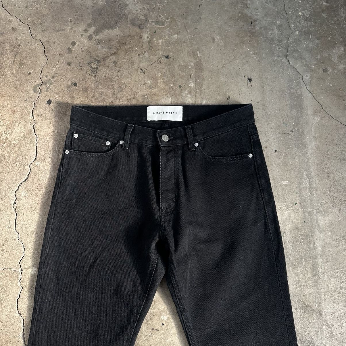 A Day's March Mens Vintage A Day's March denim jeans black pants size 31 Size US 31 - 3 Thumbnail