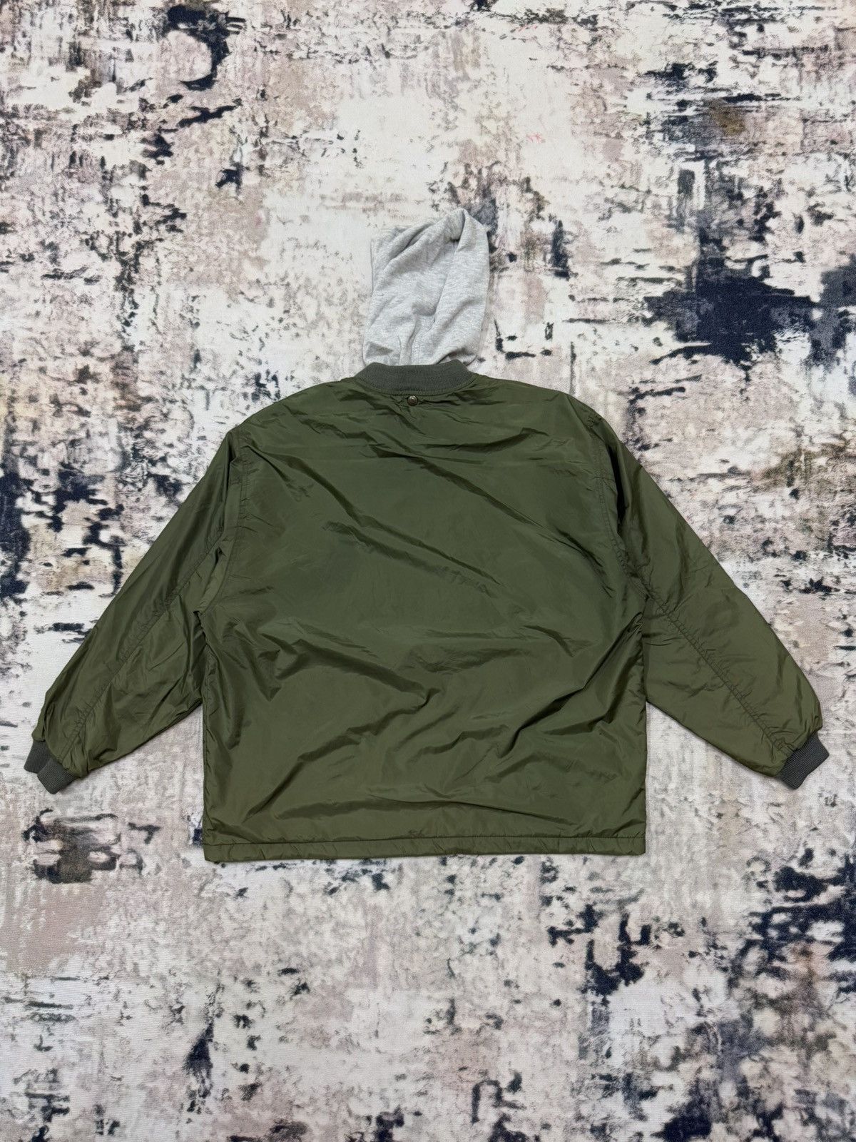Japanese Brand × Vintage Naf nAf Rubber Label Padded Nylon Jacket Hoodie Size US XL / EU 56 / 4 - 13 Thumbnail
