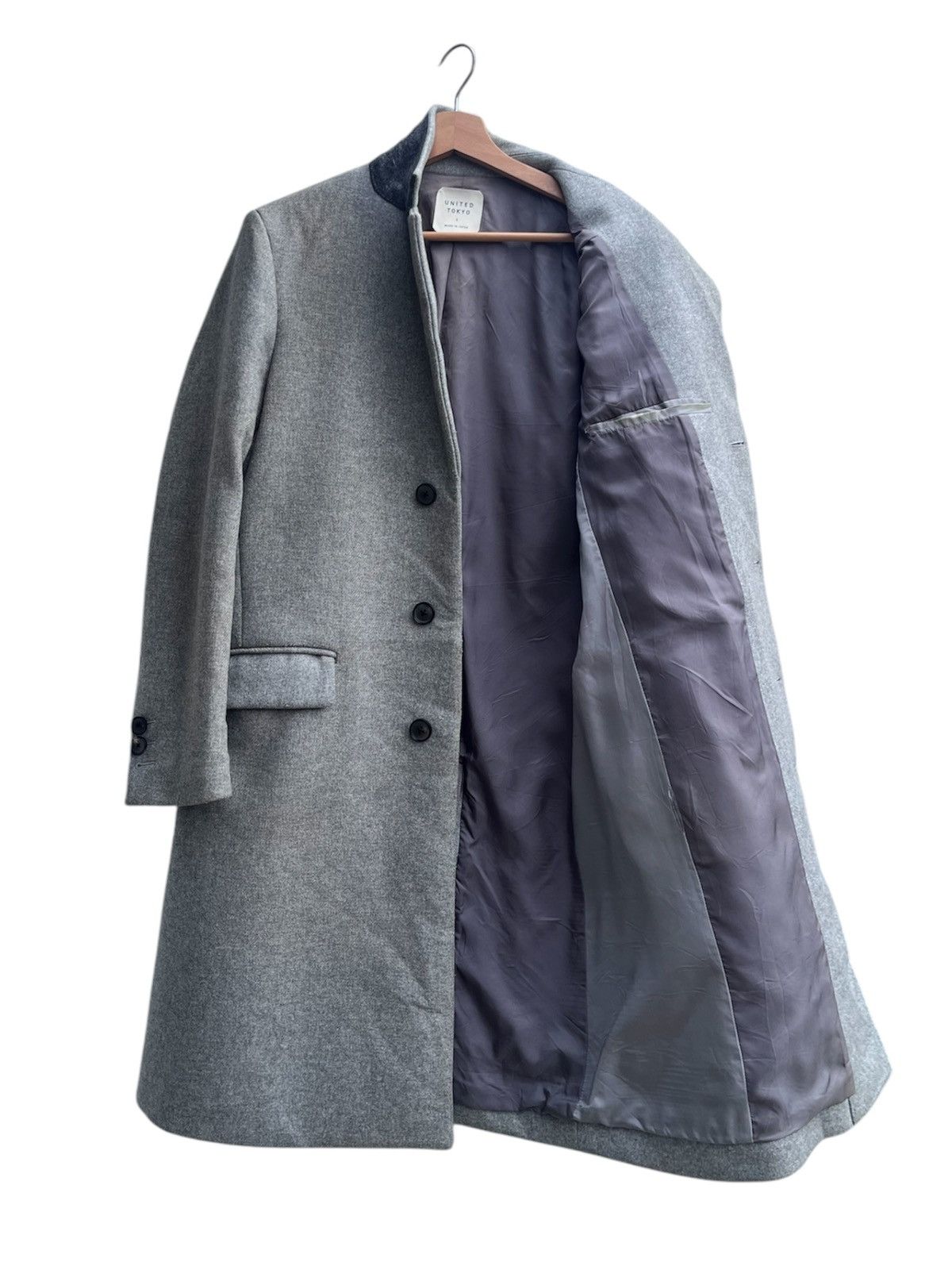 Japanese Brand United Tokyo Wool Chester Coat Size US S / EU 44-46 / 1 - 4 Thumbnail