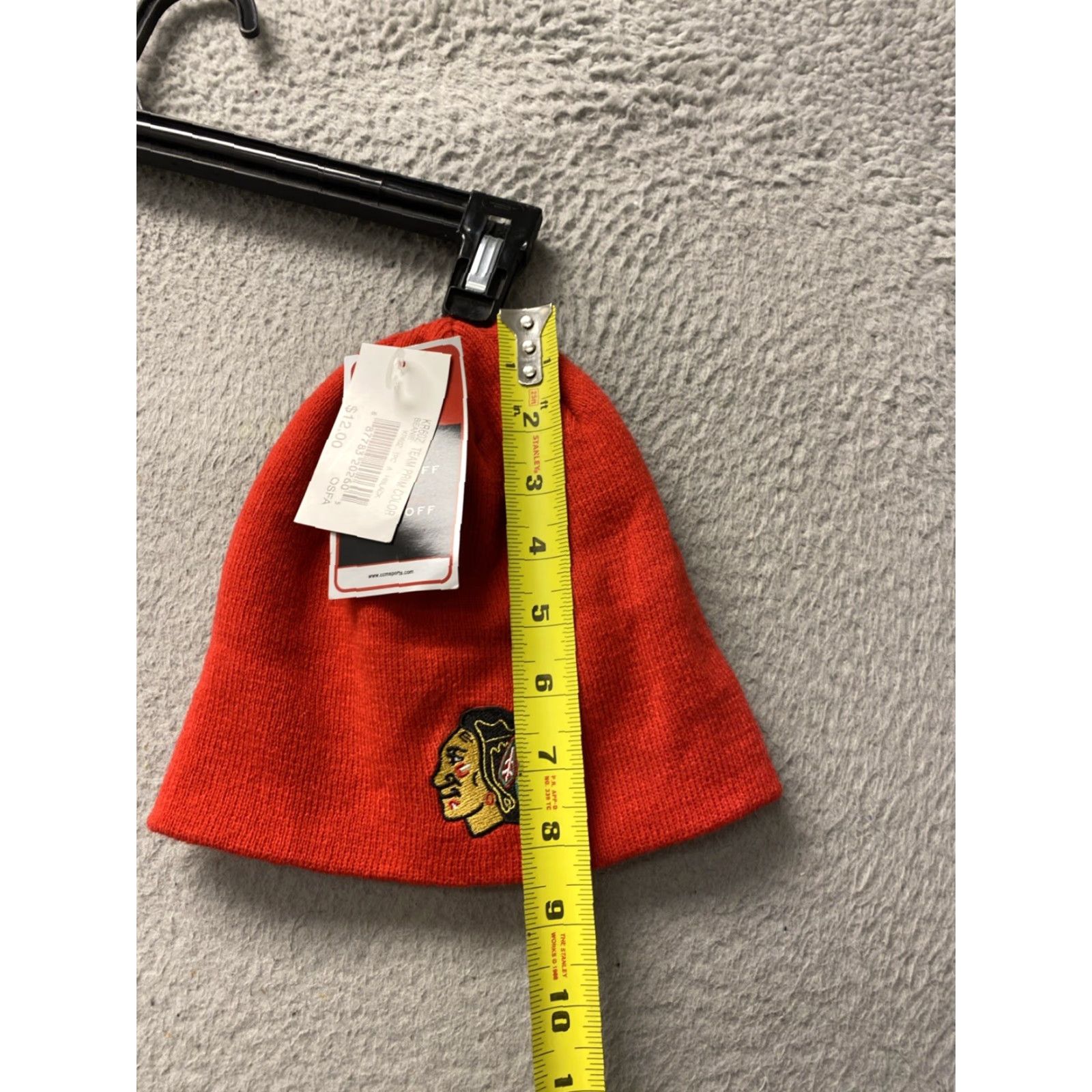 NHL NHL Blackhawks Knit Cap Hat Adult One Size Red Winter Tassle NWT Size ONE SIZE - 4 Thumbnail