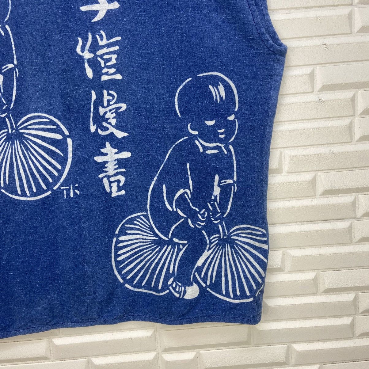 Japanese Brand Vintage Japanese Traditional Indigo Sleeveless Buttonless Size US L / EU 52-54 / 3 - 8 Thumbnail