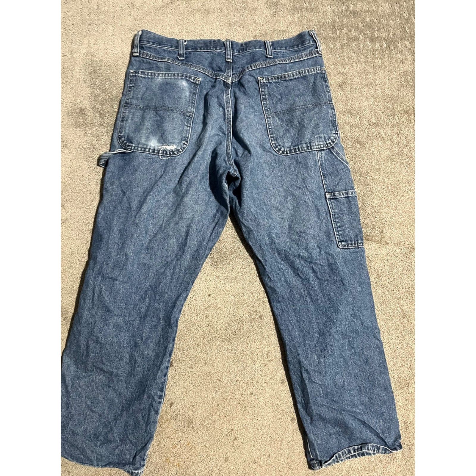 Wrangler Wrangler Carpenter Pants Men's 36x29 Straight Leg Utility Blue Size US 36 / EU 52 - 3 Thumbnail