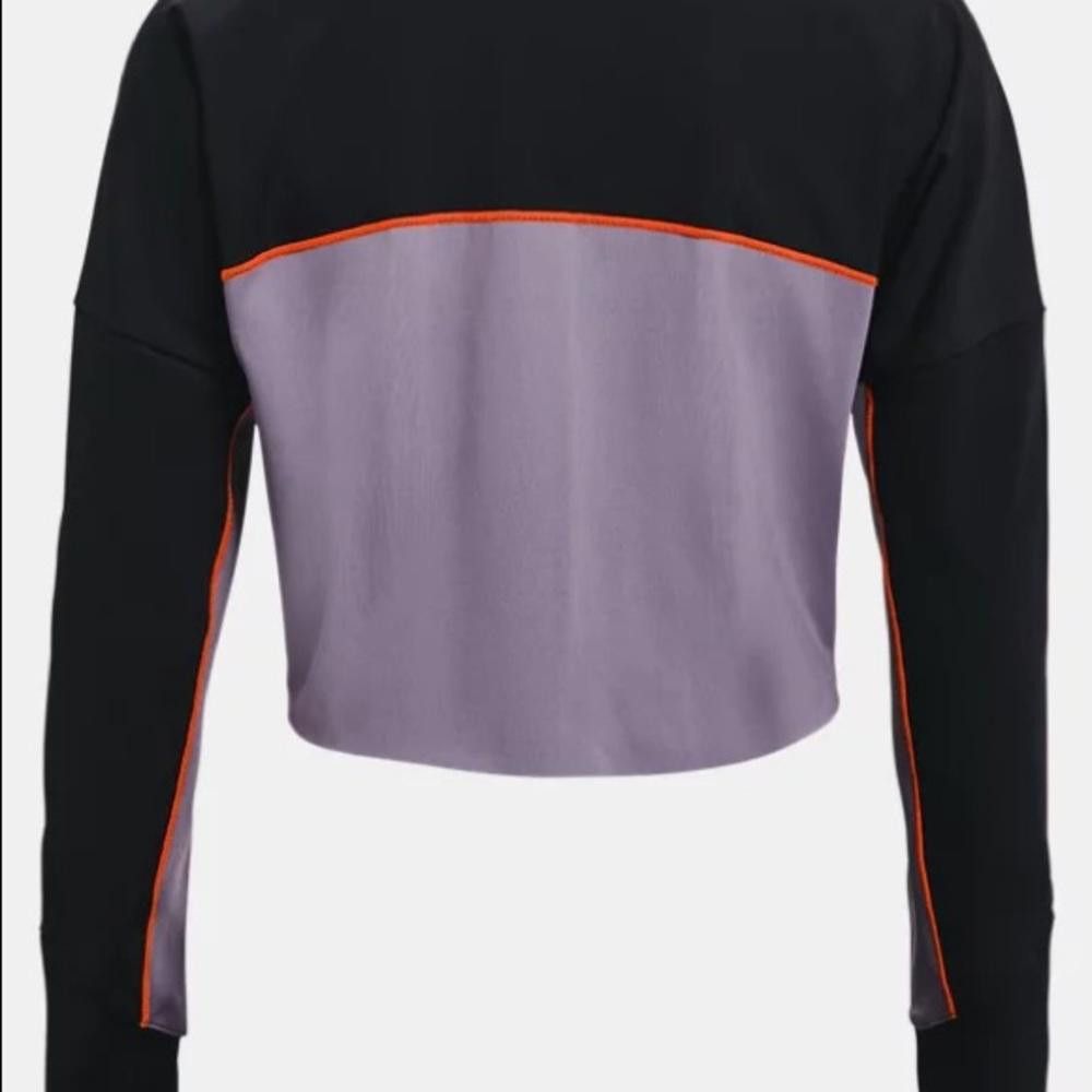Under Armour Under Armour Black and Purple Rush Cropped Long Sleeve Size S / US 4 / IT 40 - 4 Thumbnail