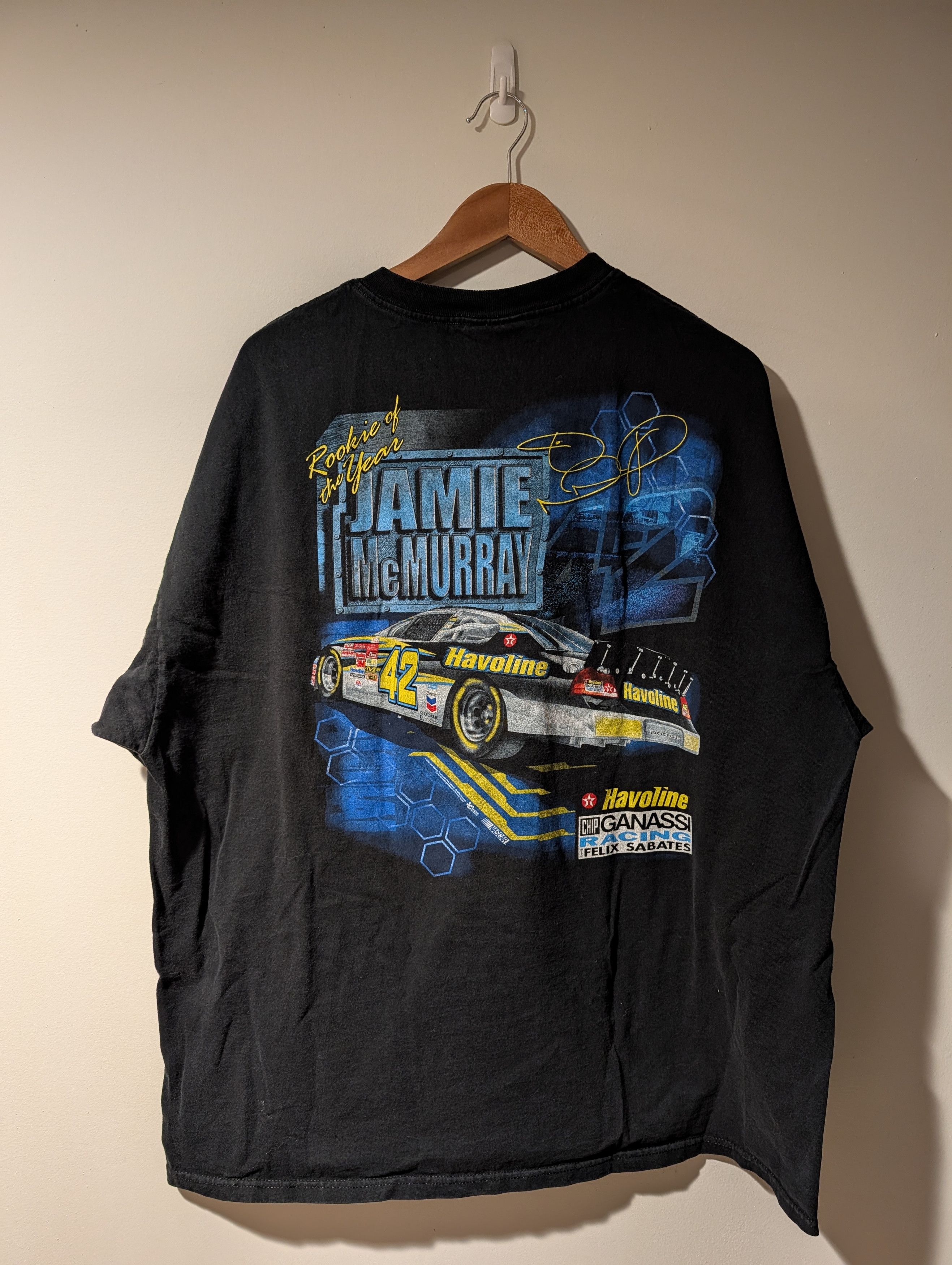 Vintage 2003 Jamie McMurray Havoline Racing Nascar T-Shirt
