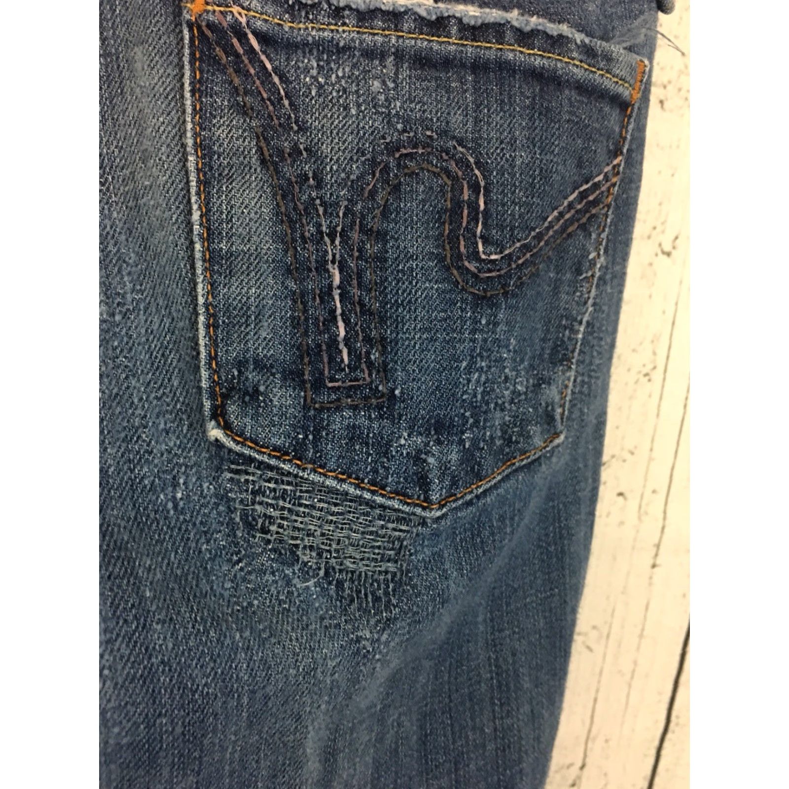 Citizens Of Humanity VINTAGE Citizens of Humanity Dunaway #087 Stretch Low Waist Full Leg Jeans Women's 25 Blue Denim Flare 90s Womens Jeans by Citizens of Humanity (COH) Size 42" / US 20 - 6 Thumbnail