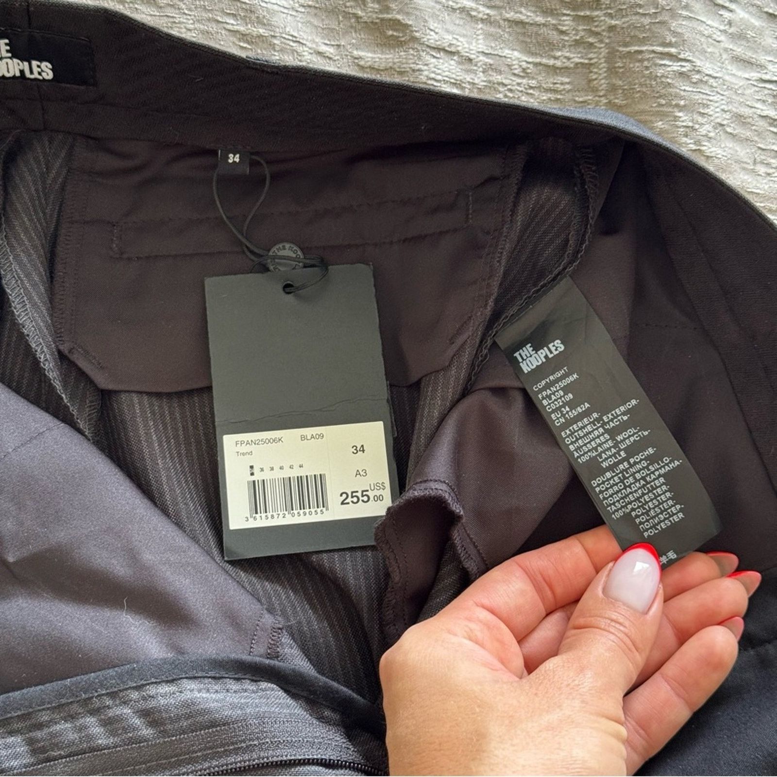 The Kooples NWT! The Kooples Charcoal Dress Pants, Size 34 Size 25" / US 0 / IT 36 - 9 Thumbnail