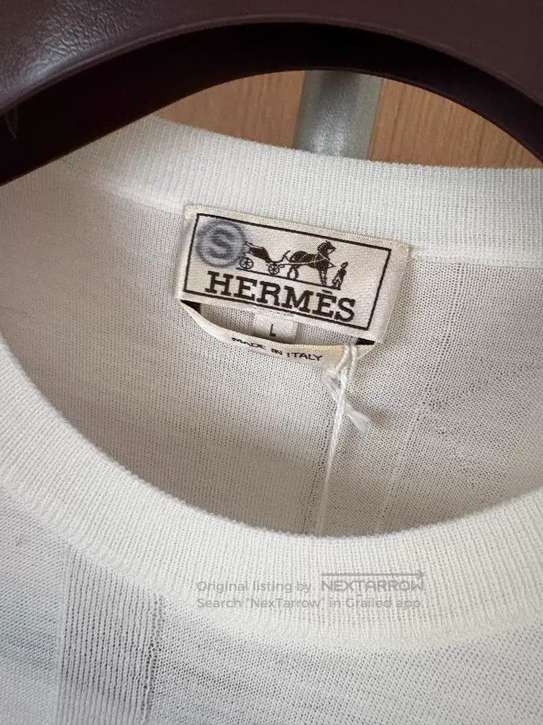 Hermes Hermes Men's knit sweater for spring and summer Size US L / EU 52-54 / 3 - 3 Thumbnail