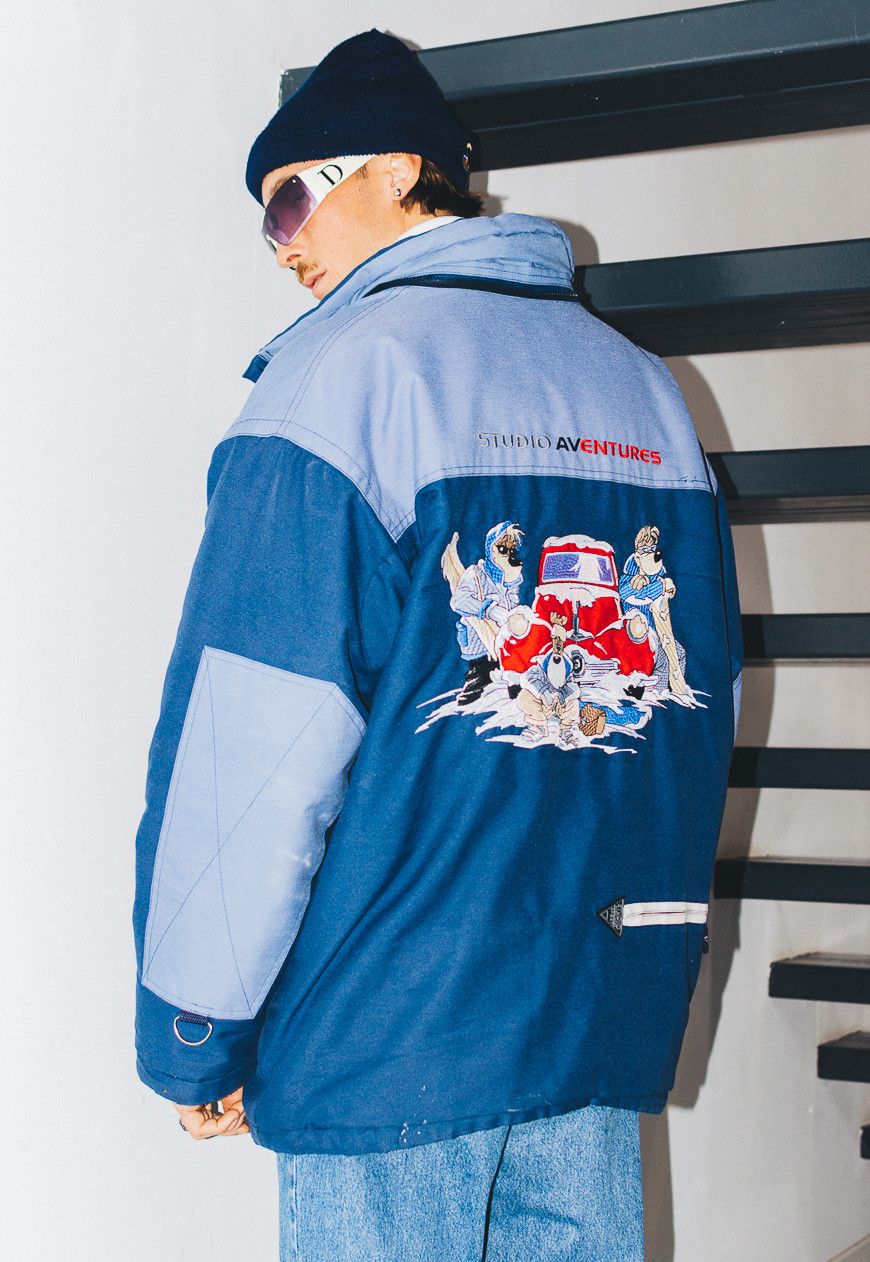 Rare Embroidered Dog and Sons Snowboarding Jacket