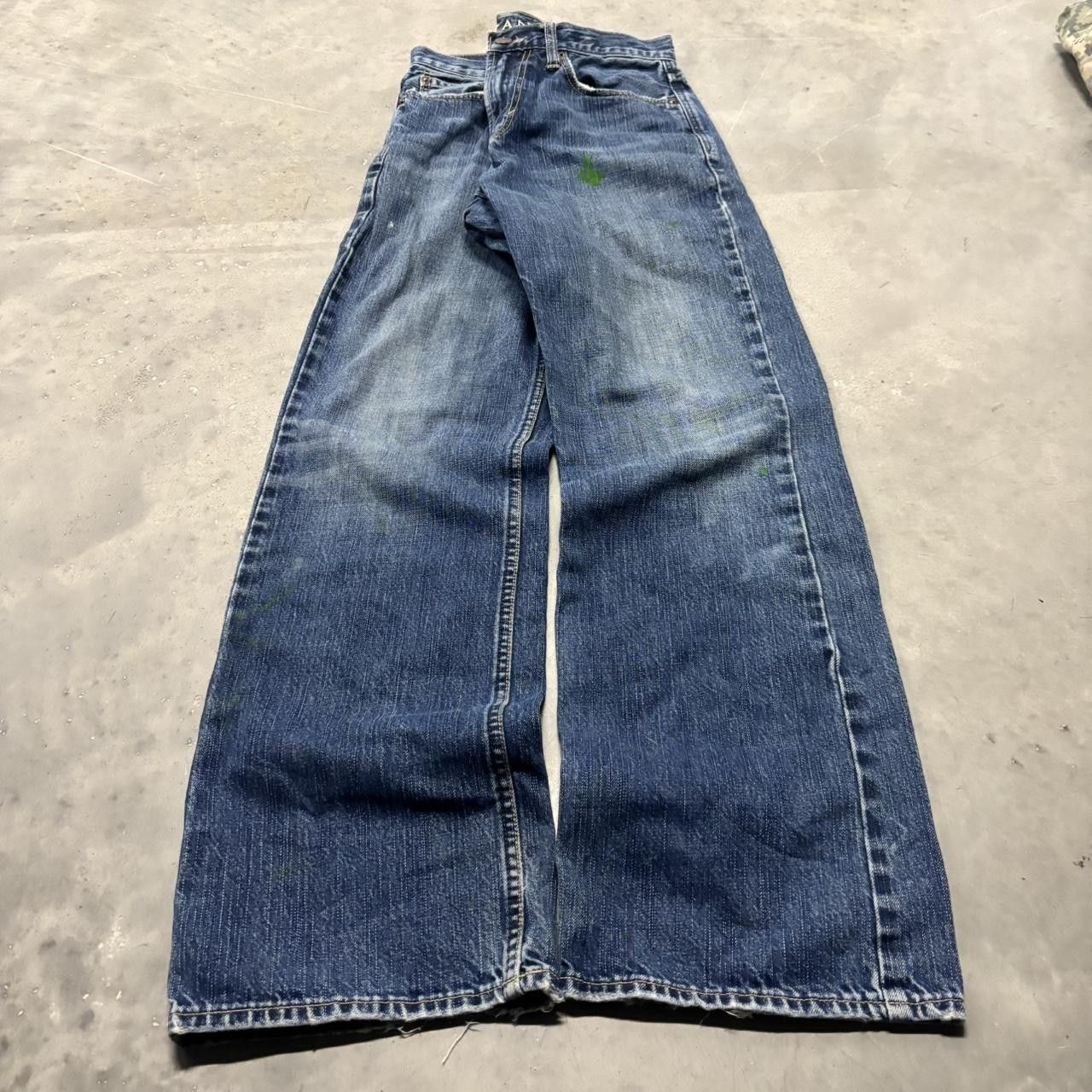 Japanese Brand × Vintage Crazy Vintage Y2K/2000s Grunge Dark Wash Bootcut Denim Jeans! Size US 30 / EU 46 - 3 Thumbnail