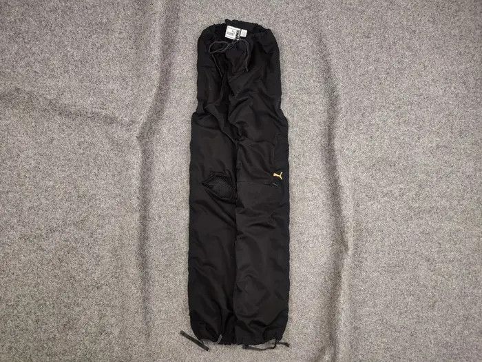 Puma Vintage Puma Logo Zip Knees Black track Pants Y2K Style Size US 32 / EU 48 - 1 Thumbnail