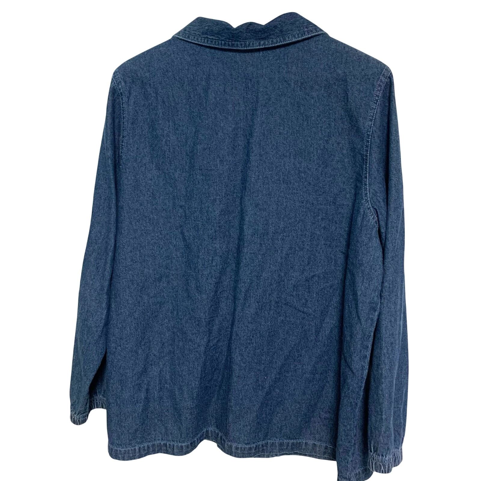 Vintage Blair Vintage Women's Full Zip Denim Cotton Butterfly Coat L Size L / US 10 / IT 46 - 2 Thumbnail