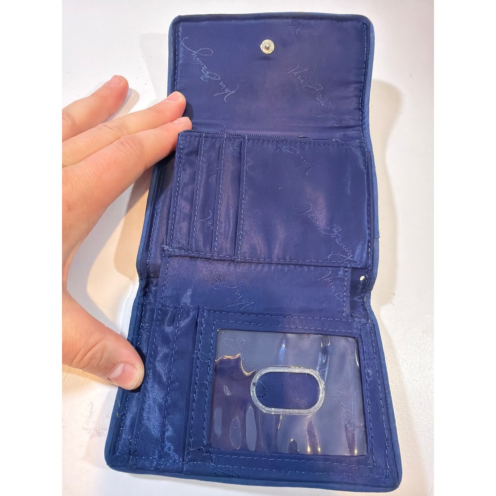 Vera Bradley Vera Bradley Petite Trifold Wallet Cobalt Tile pattern 5 x 4 Size ONE SIZE - 2 Thumbnail