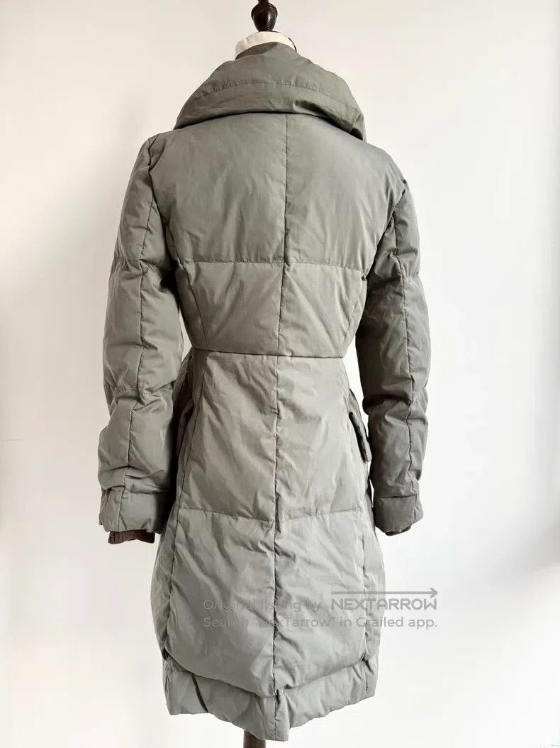 Vivienne Westwood Gray-green Saturn button long down coat