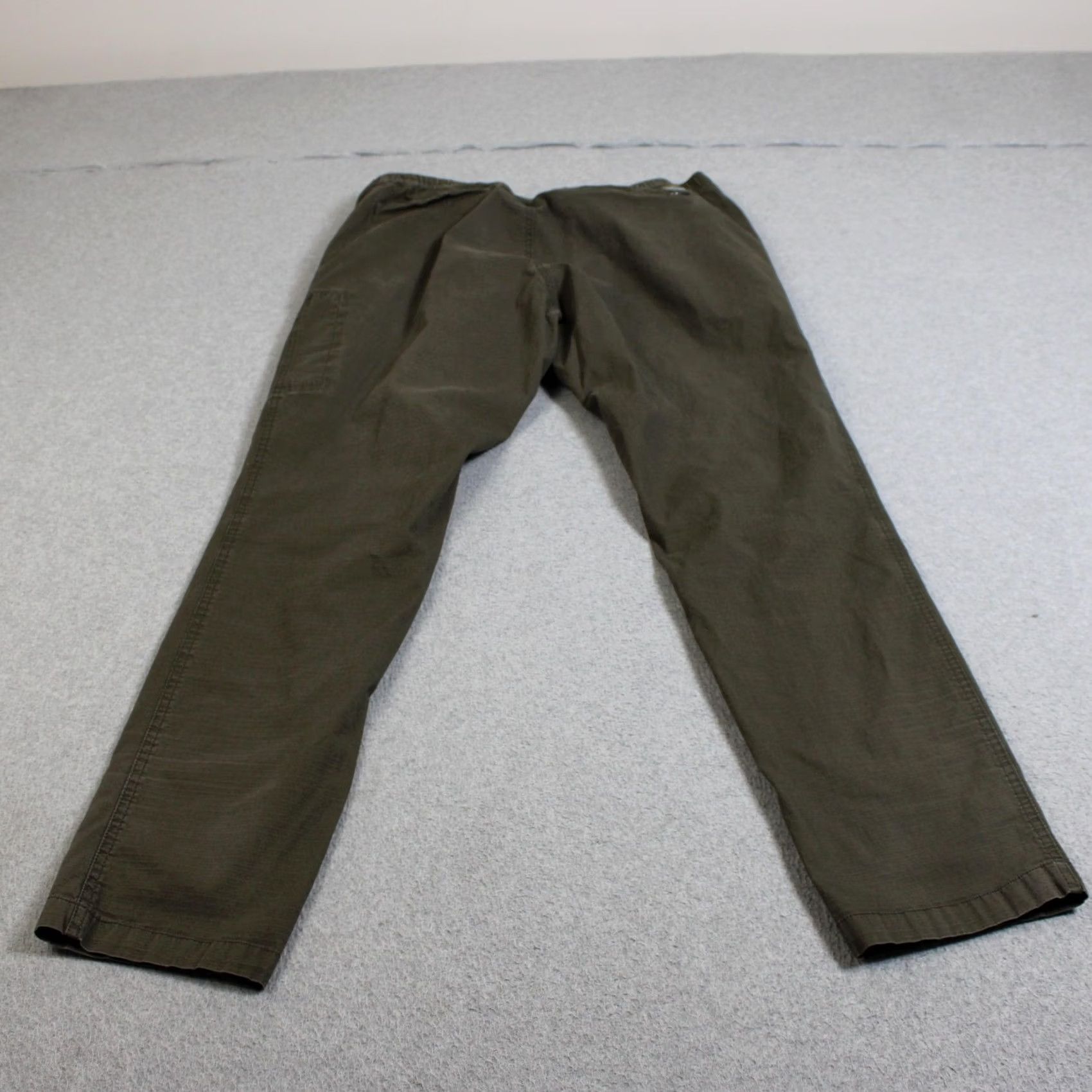Vuori Vuori Ripstop Climber Pant Men 32x30 Olive Green Elastic Waist Pockets Zip Pocket Outdoor Hike Khakis Straight Leg Regular Mens Pants Size US 32 / EU 48 - 2 Thumbnail