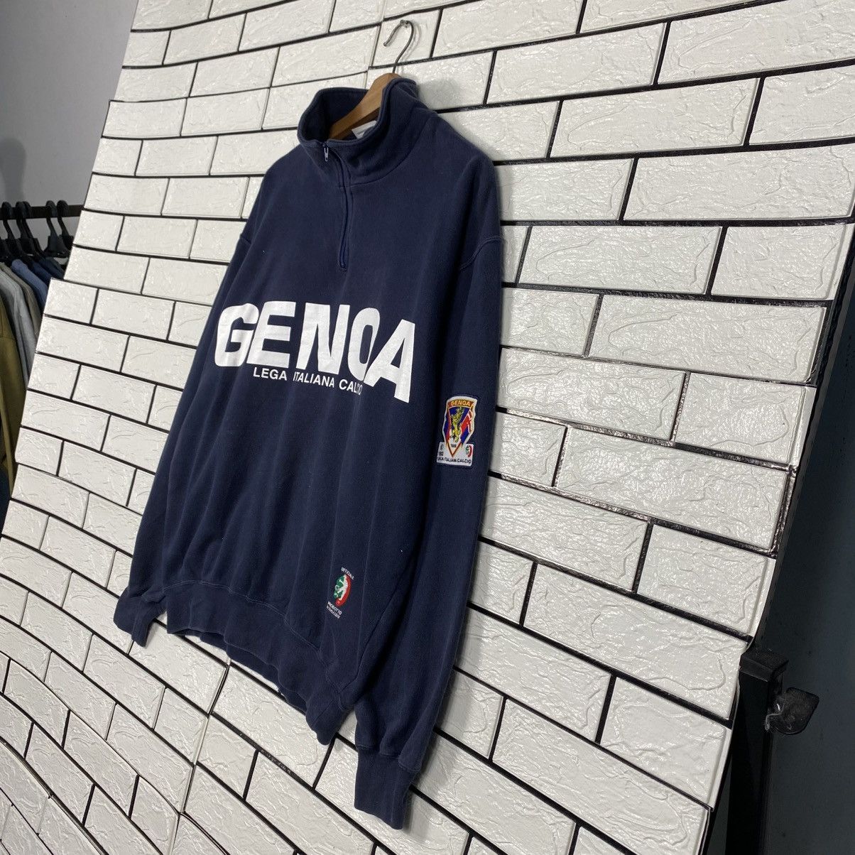 Japanese Brand 📌Vintage Sweatshirt Big Logo Italian Football League Size US L / EU 52-54 / 3 - 3 Thumbnail
