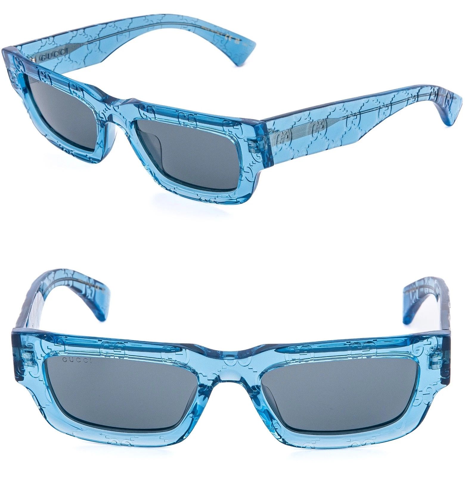Gucci GUCCI GG1838S Crystal Blue Guccissima 1838 GG Sunglasses 010 Size ONE SIZE - 1 Thumbnail