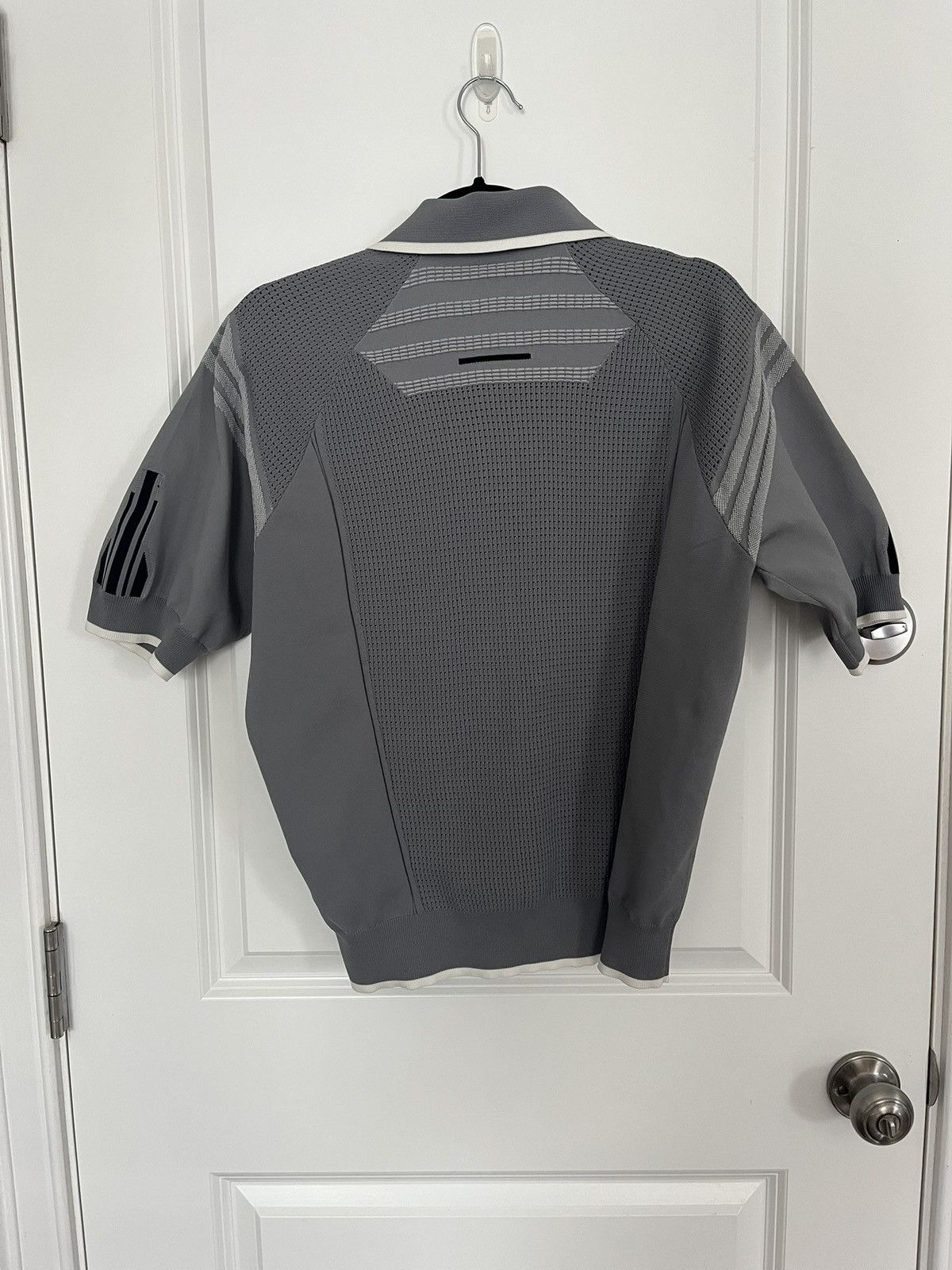 Prada Prada Nylon Jacquard Polo Shirt SS18 Size US M / EU 48-50 / 2 - 5 Thumbnail